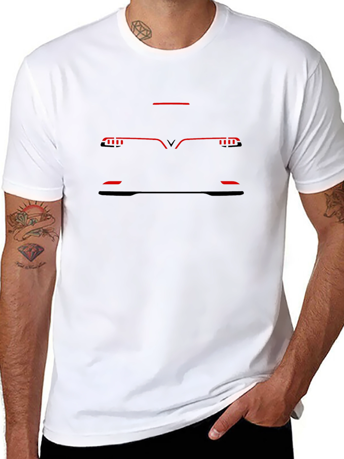 VinFast VF 8 T-Shirt - Electric Car Outline Design