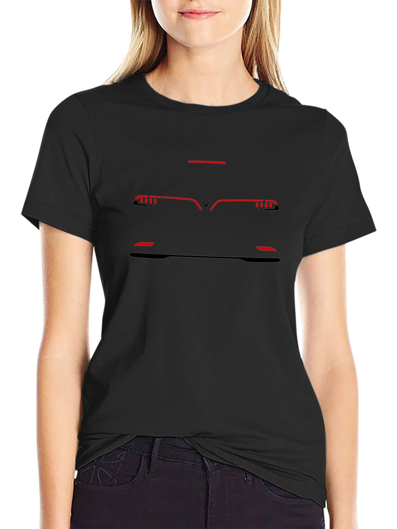 VinFast VF 8 T-Shirt - Electric Car Outline Design