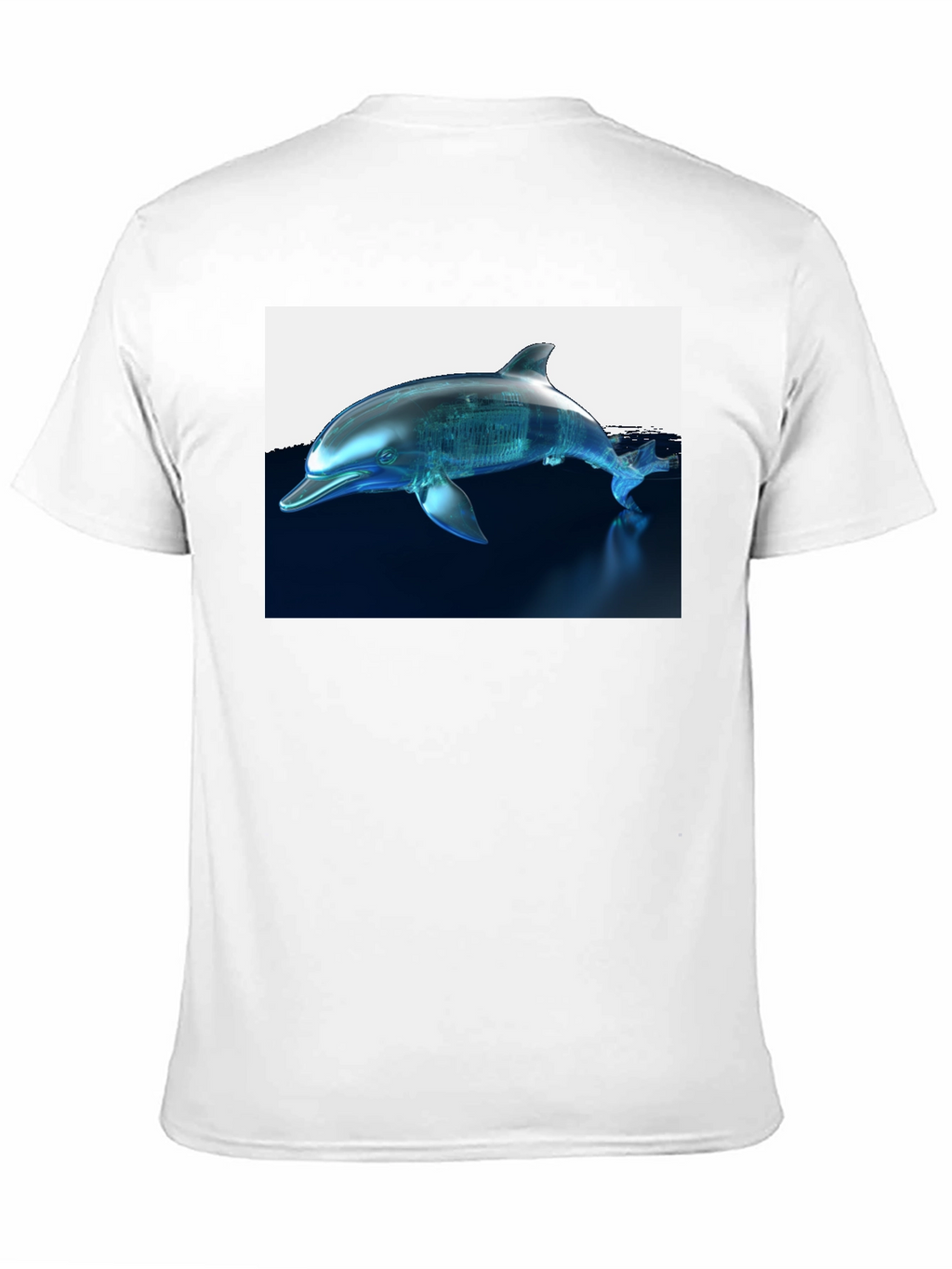 Futuristic Dolphin Graphic T-Shirt