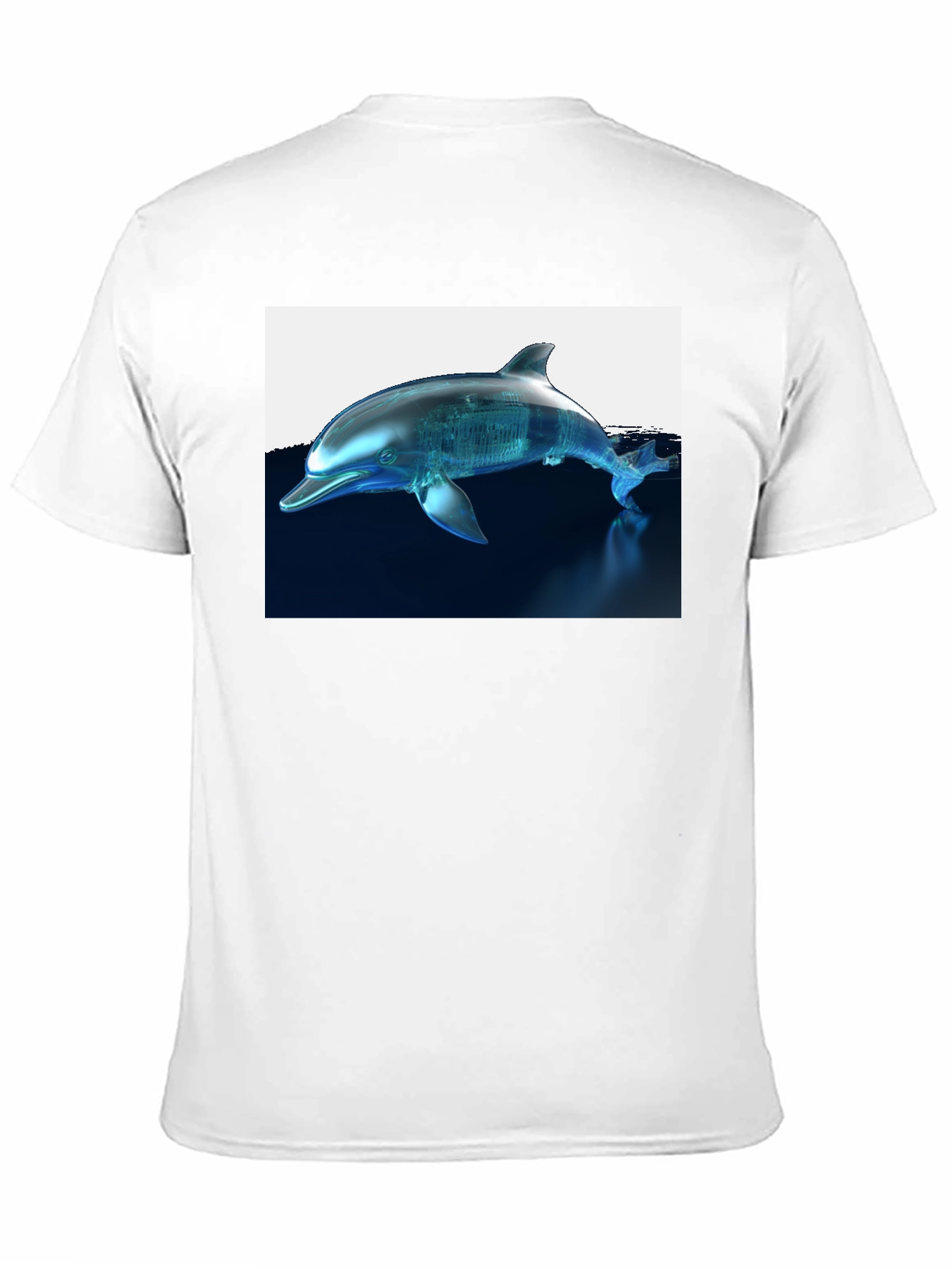 Futuristic Dolphin Graphic T-Shirt