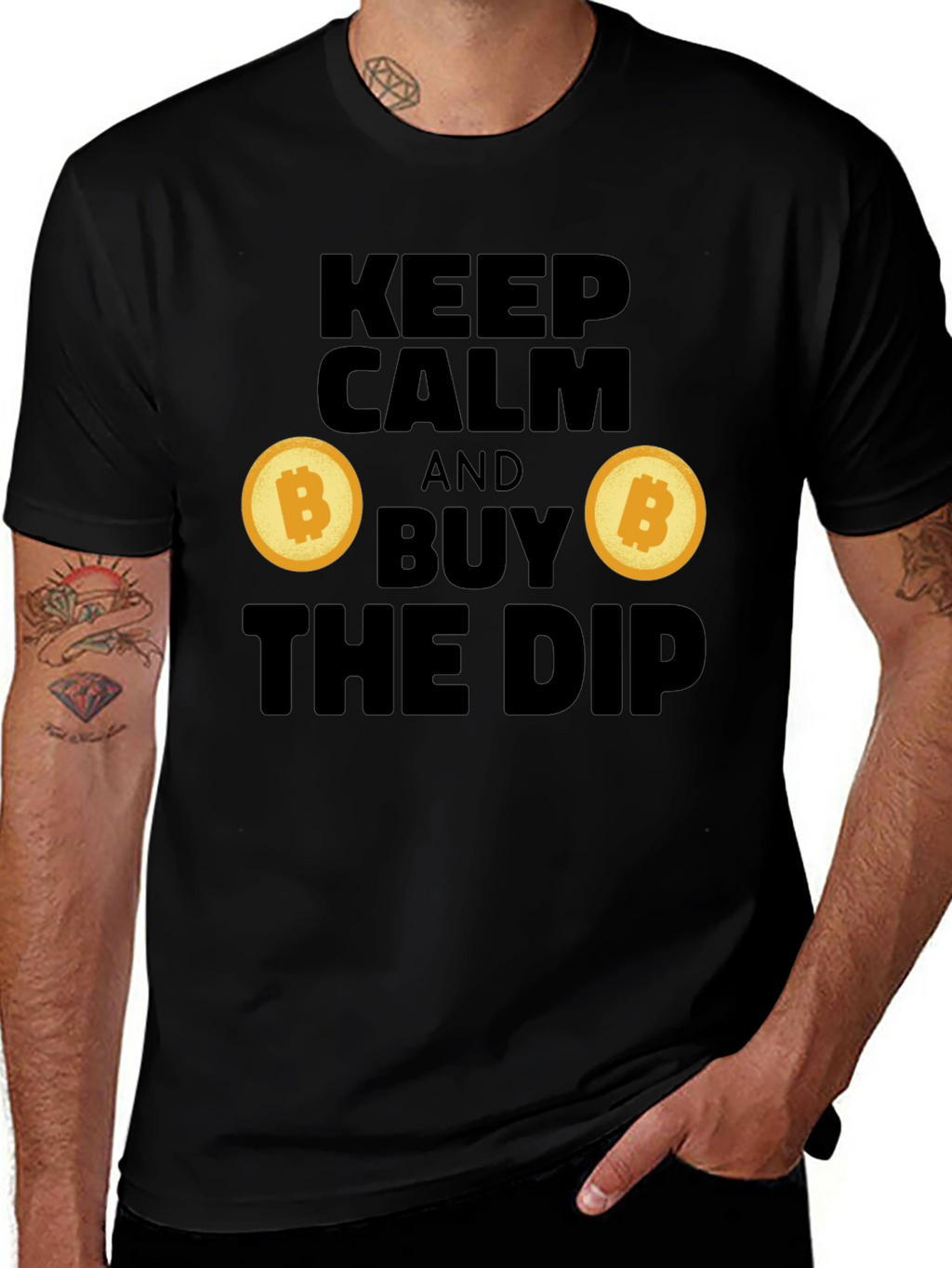 Keep Calm and Buy the Dip Crypto T-Shirt