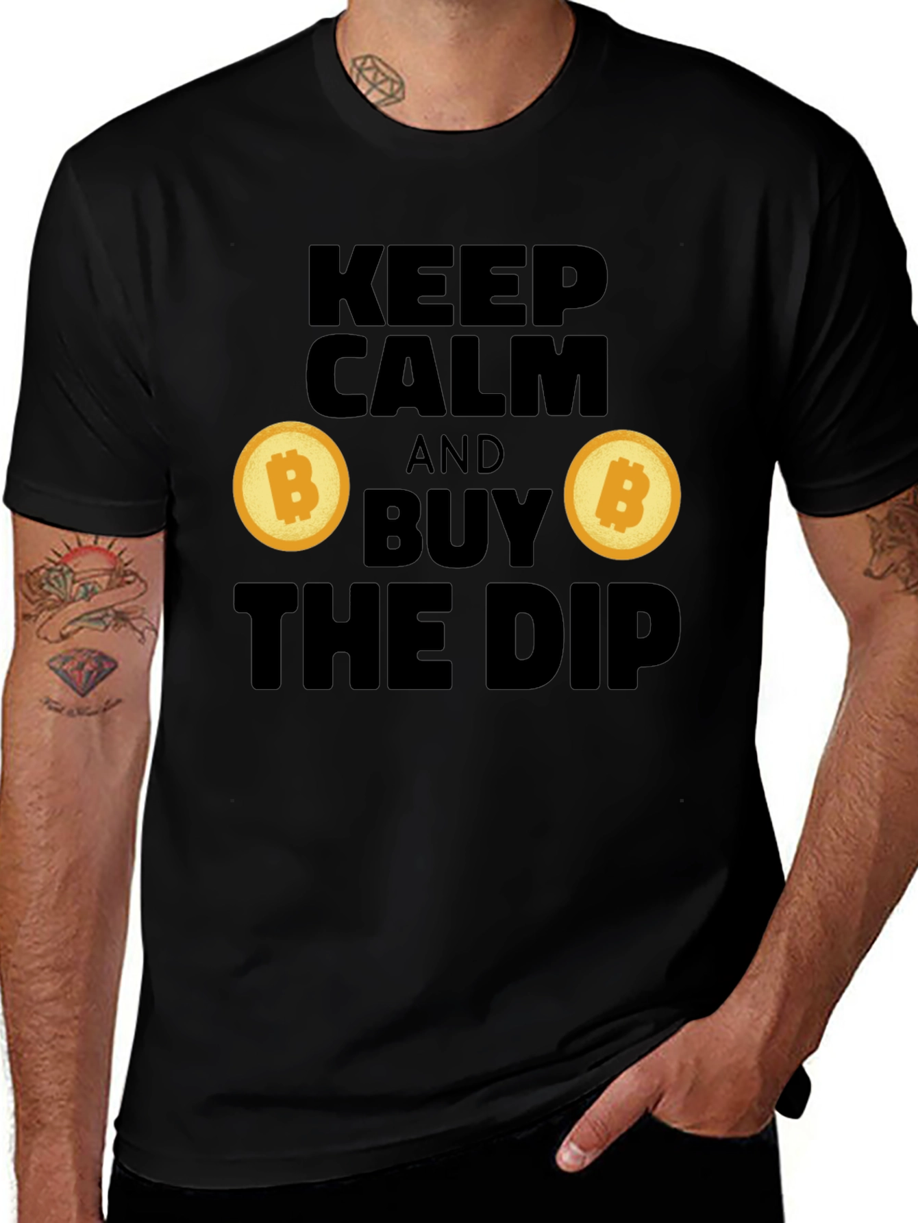 Keep Calm and Buy the Dip Crypto T-Shirt