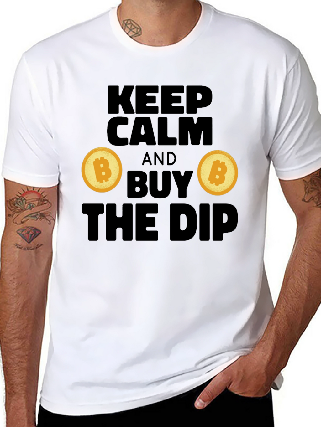 Keep Calm and Buy the Dip Crypto T-Shirt
