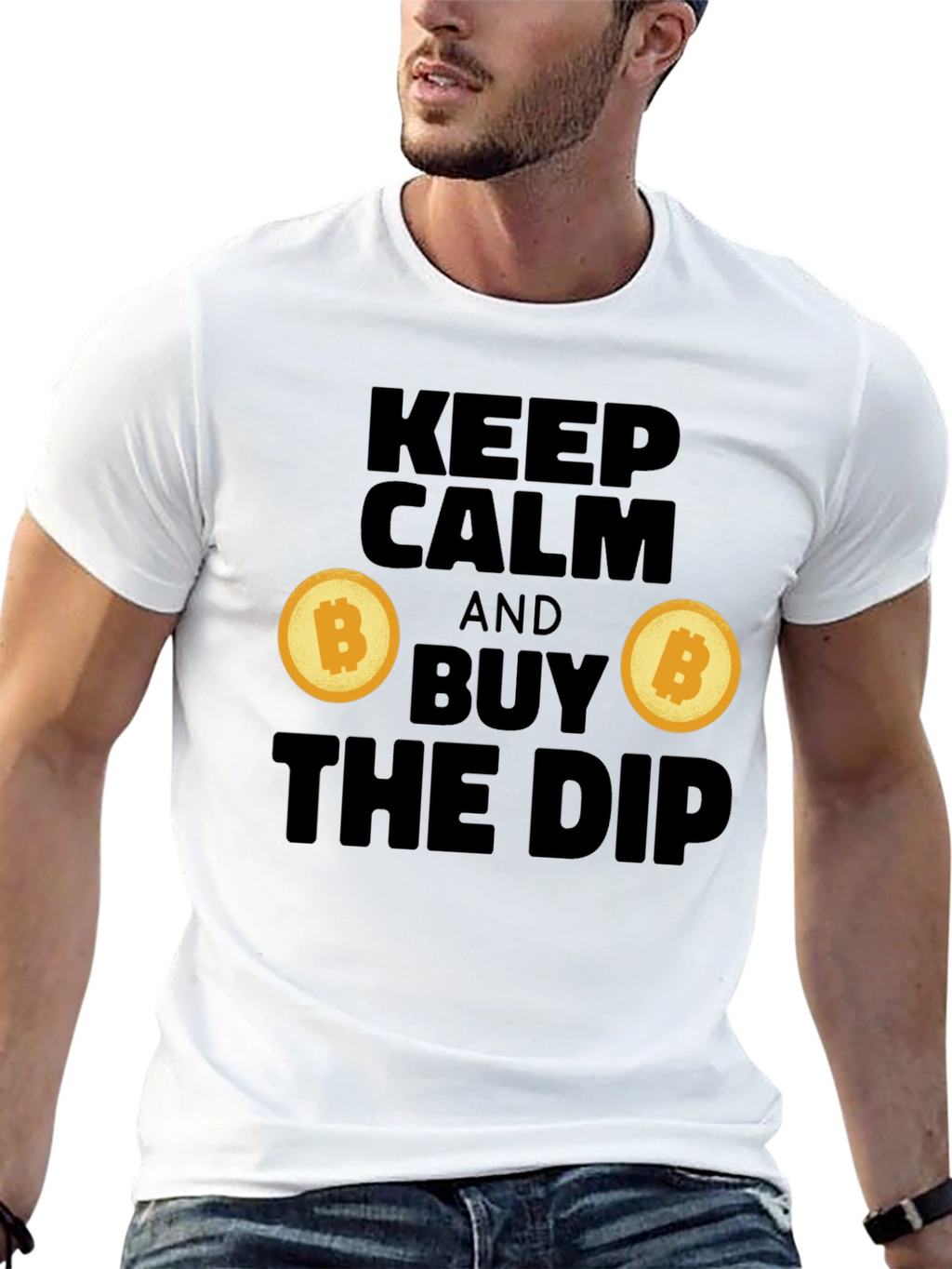 Keep Calm and Buy the Dip Crypto T-Shirt
