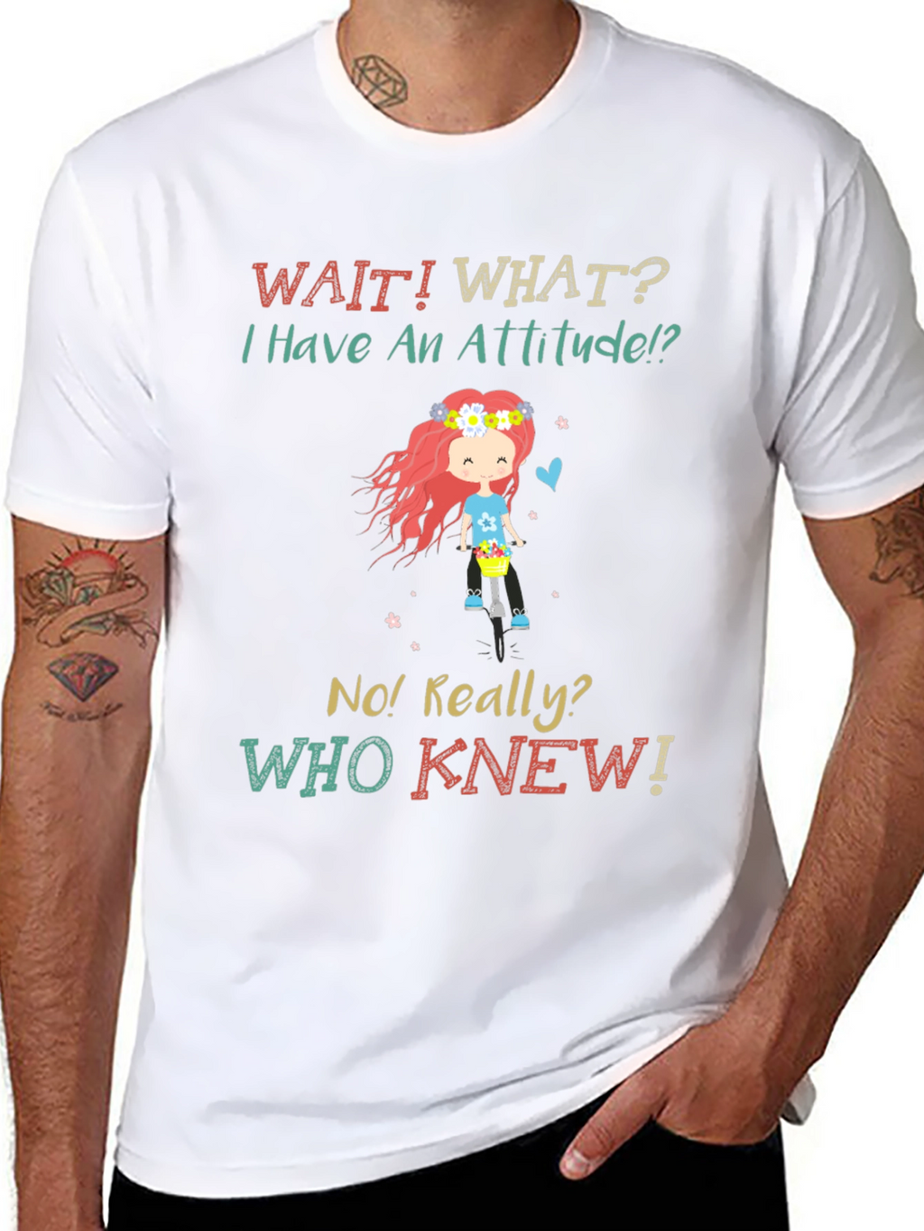 Attitude Novelty Graphic T-Shirt
