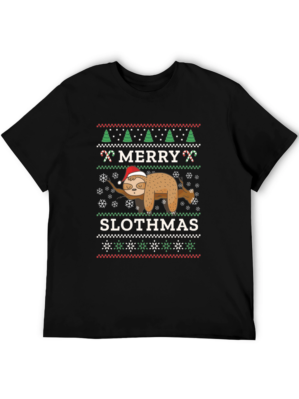Merry Slothmas Ugly Christmas T-Shirt