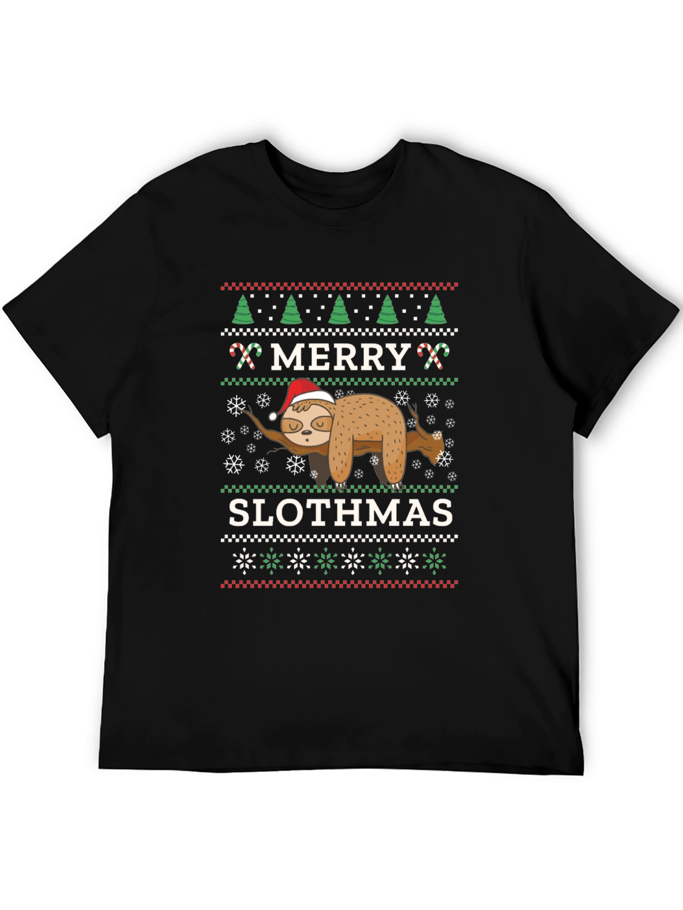 Merry Slothmas Ugly Christmas T-Shirt