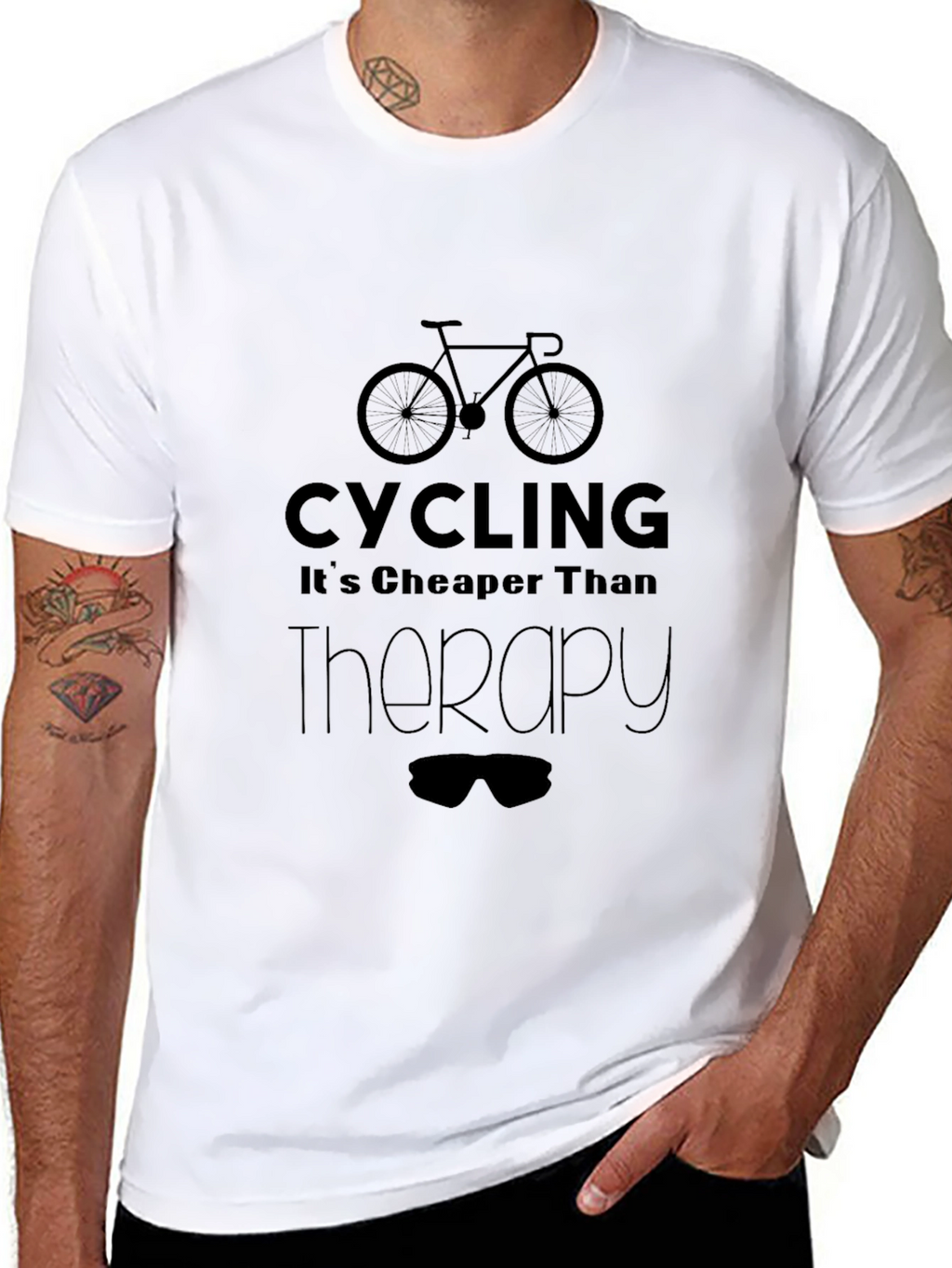 Cycling Cheaper Than Therapy T-Shirt