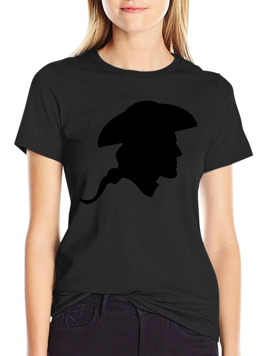 Silhouette Cowboy Graphic Tee - Classic Black T-Shirt