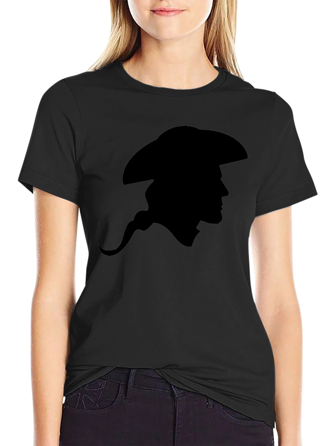 Silhouette Cowboy Graphic Tee - Classic Black T-Shirt