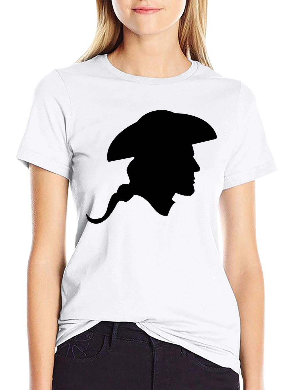Silhouette Cowboy Graphic Tee - Classic Black T-Shirt