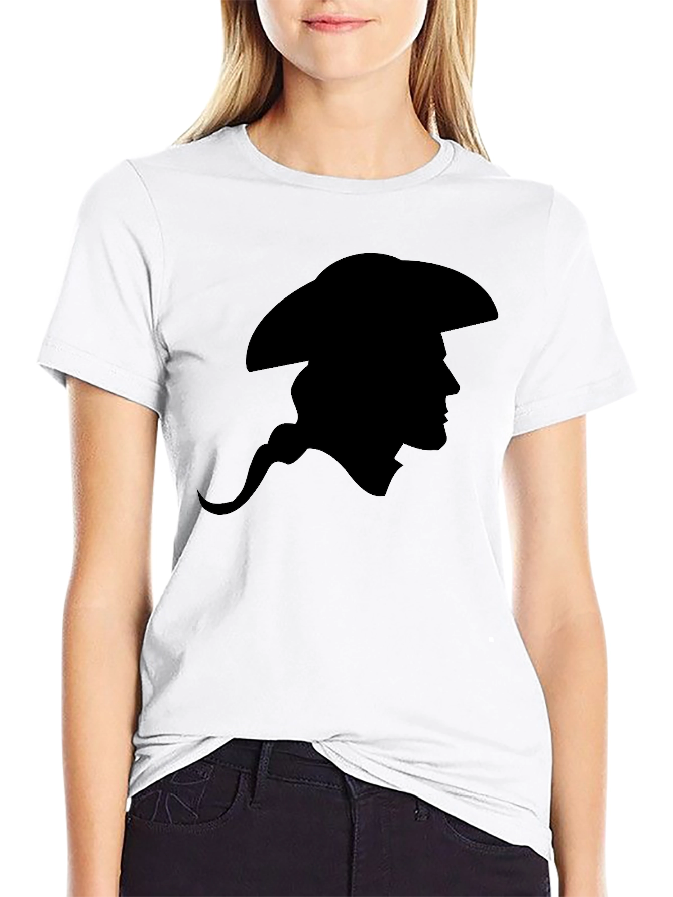 Silhouette Cowboy Graphic Tee - Classic Black T-Shirt