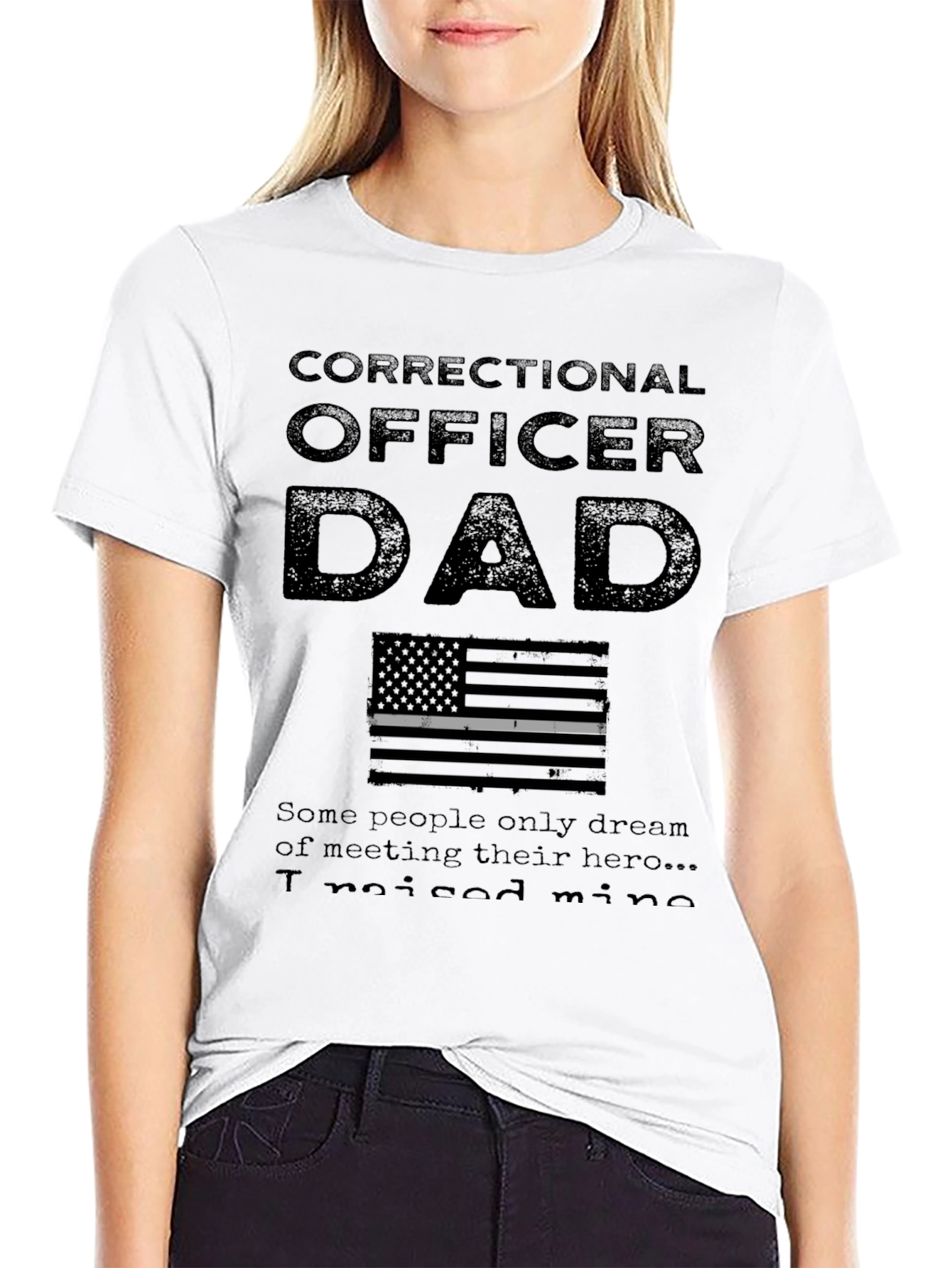 Correctional Officer Dad T-Shirt - Hero Design