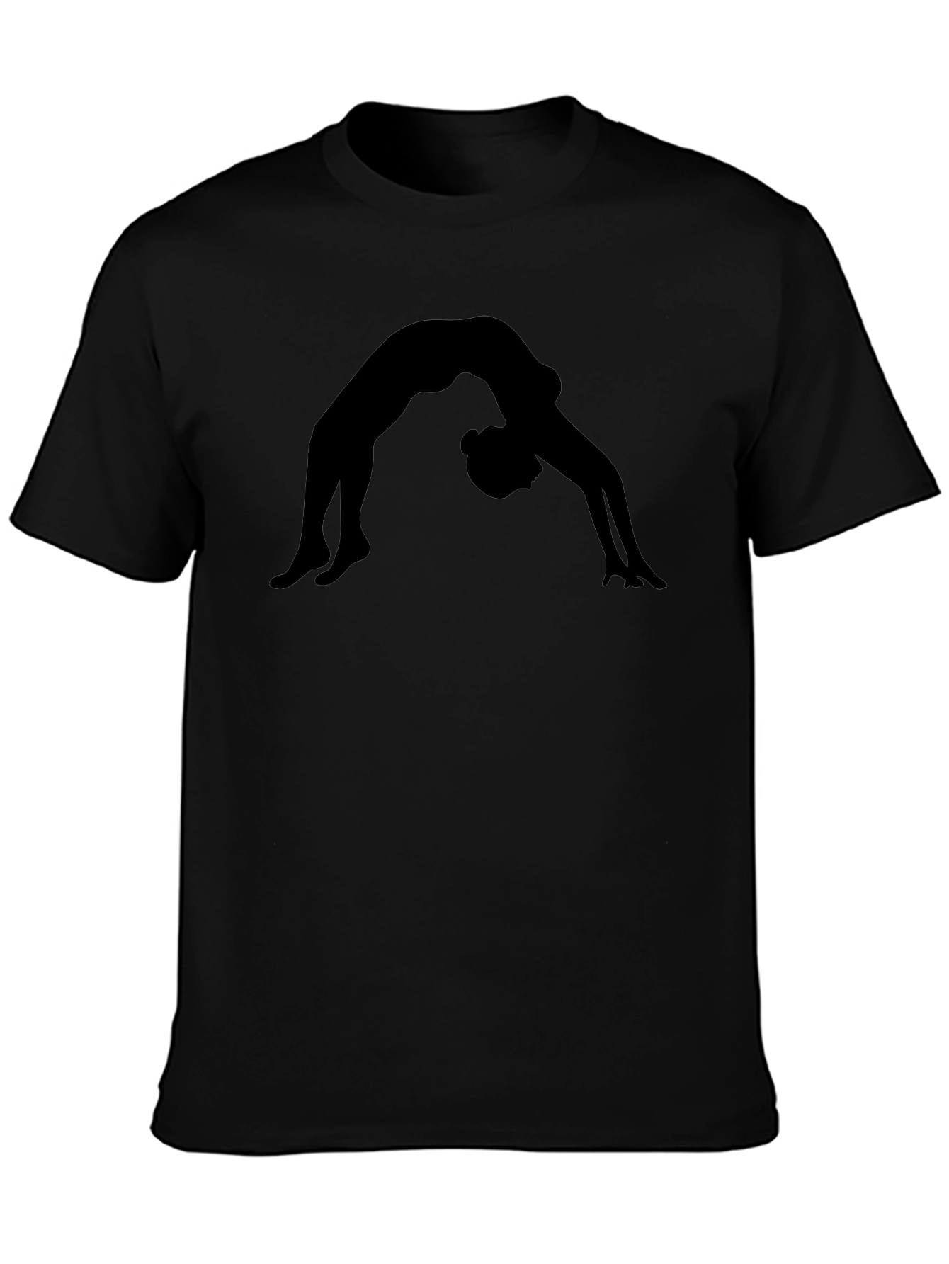 Yoga Pose Graphic T-Shirt - Black