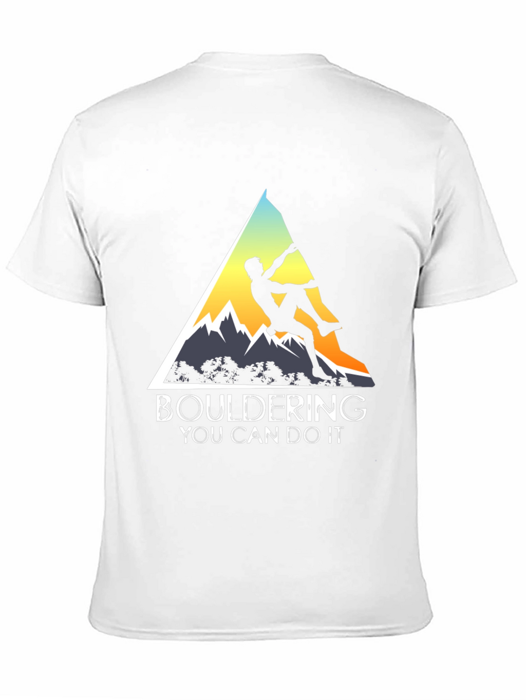 Bouldering You Can Do It Graphic Tee