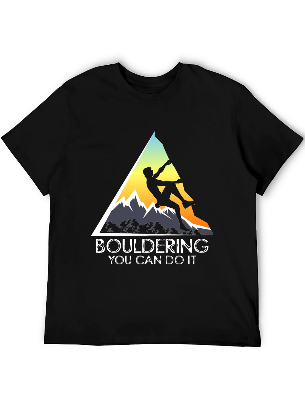 Bouldering You Can Do It Graphic Tee
