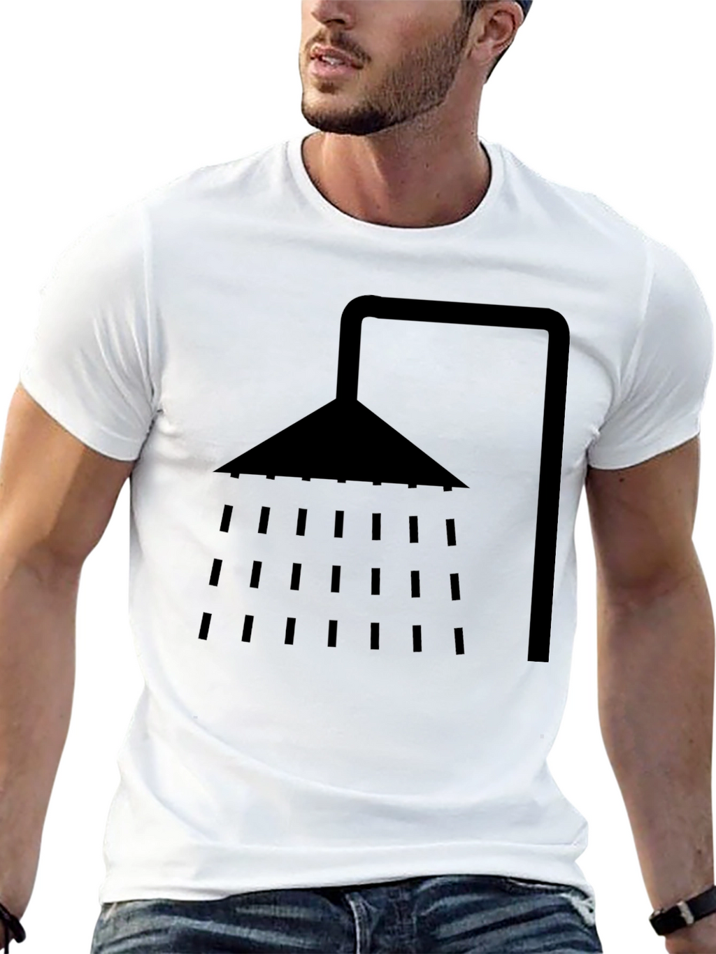 Shower Graphic Black T-Shirt