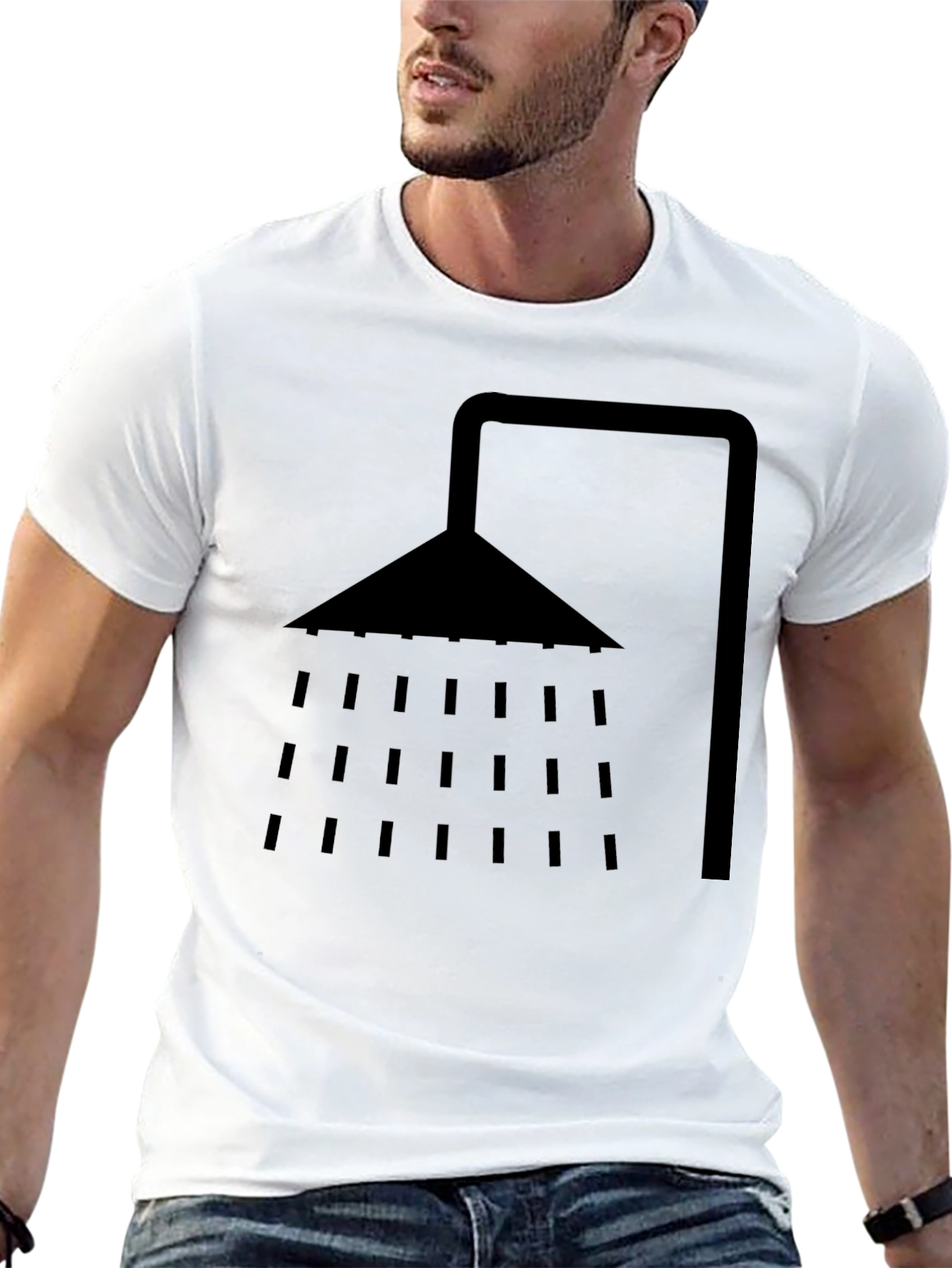 Shower Graphic Black T-Shirt
