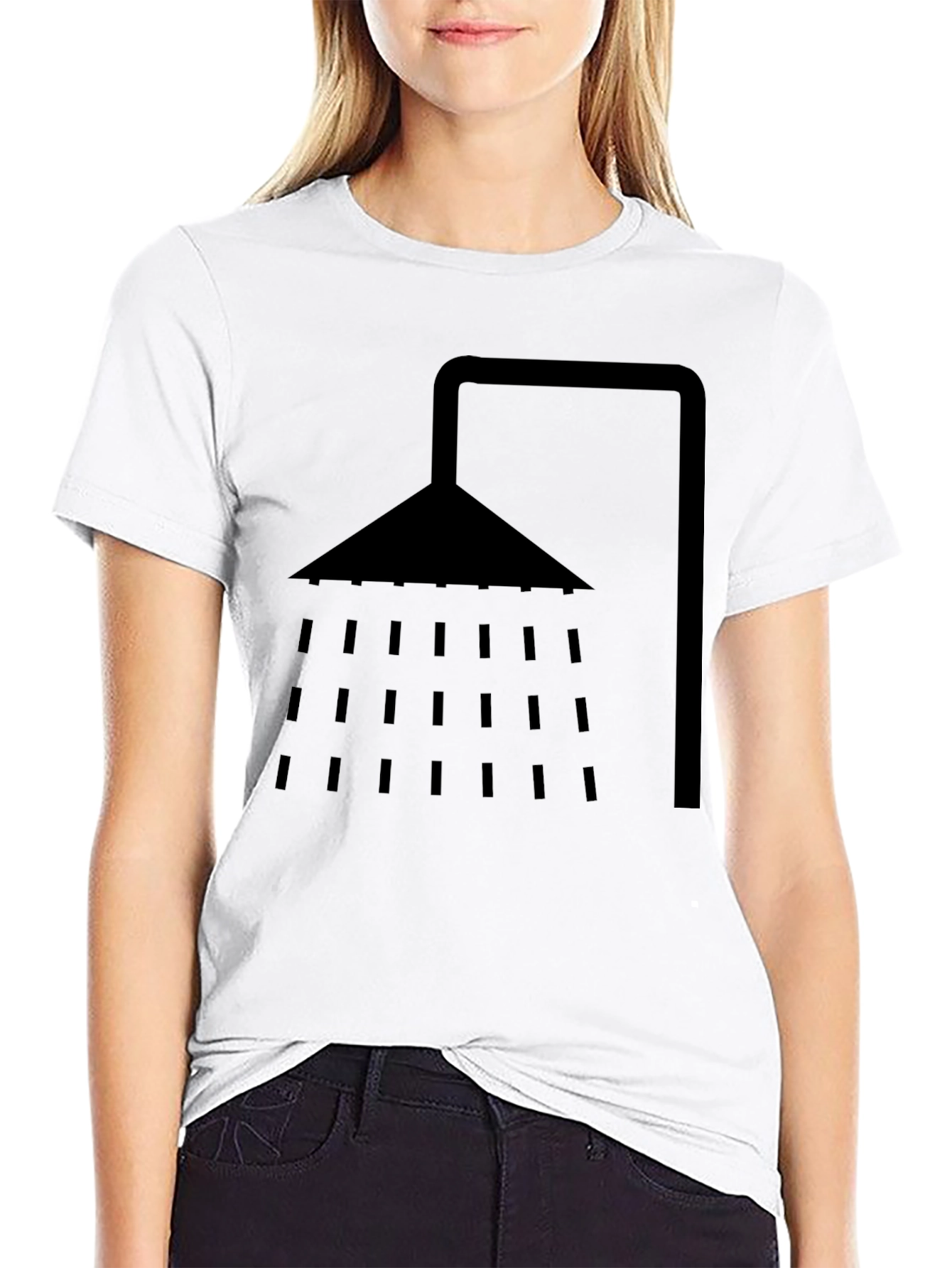 Shower Graphic Black T-Shirt