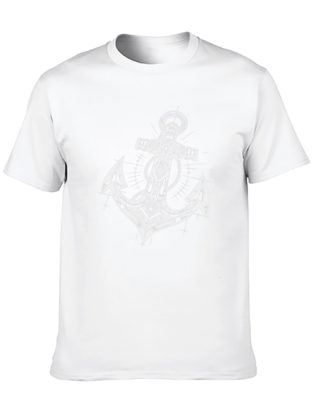 Tribal Anchor Graphic Black T-Shirt