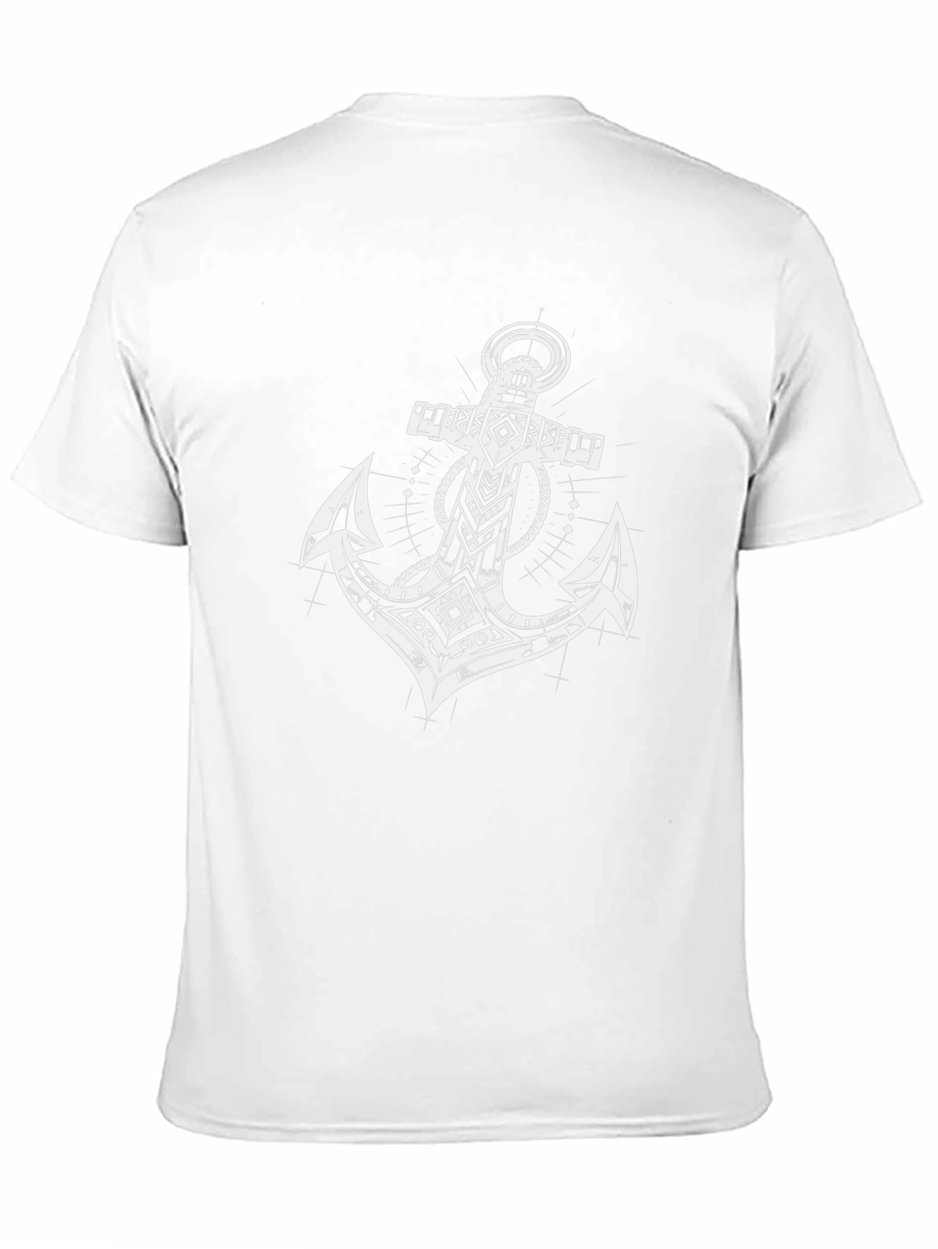 Tribal Anchor Graphic Black T-Shirt