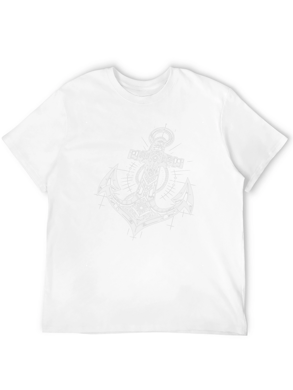 Tribal Anchor Graphic Black T-Shirt