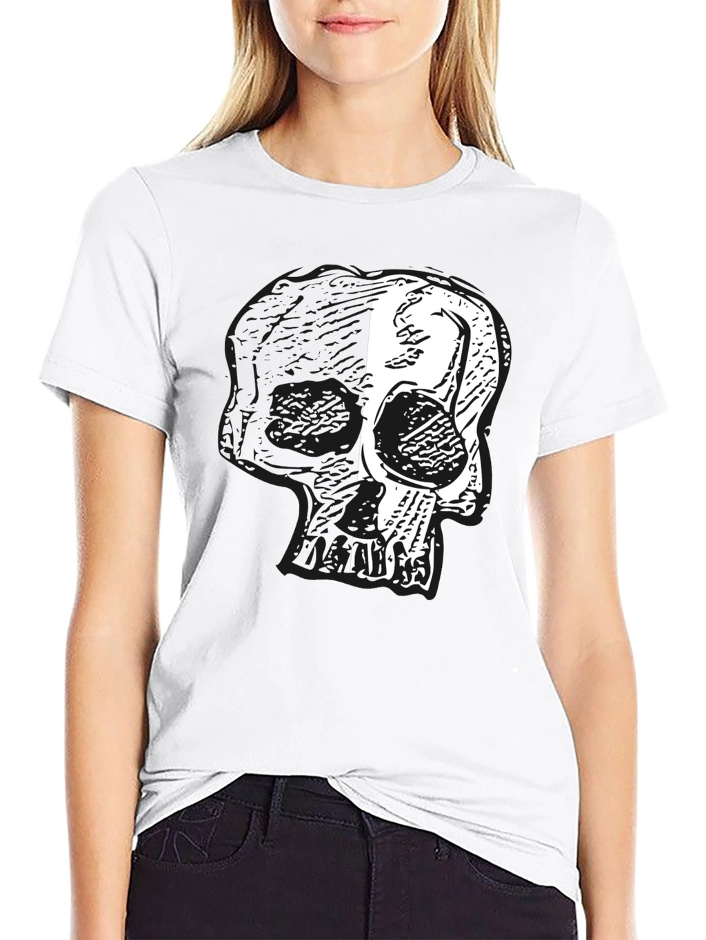 Skull Graphic Print T-Shirt