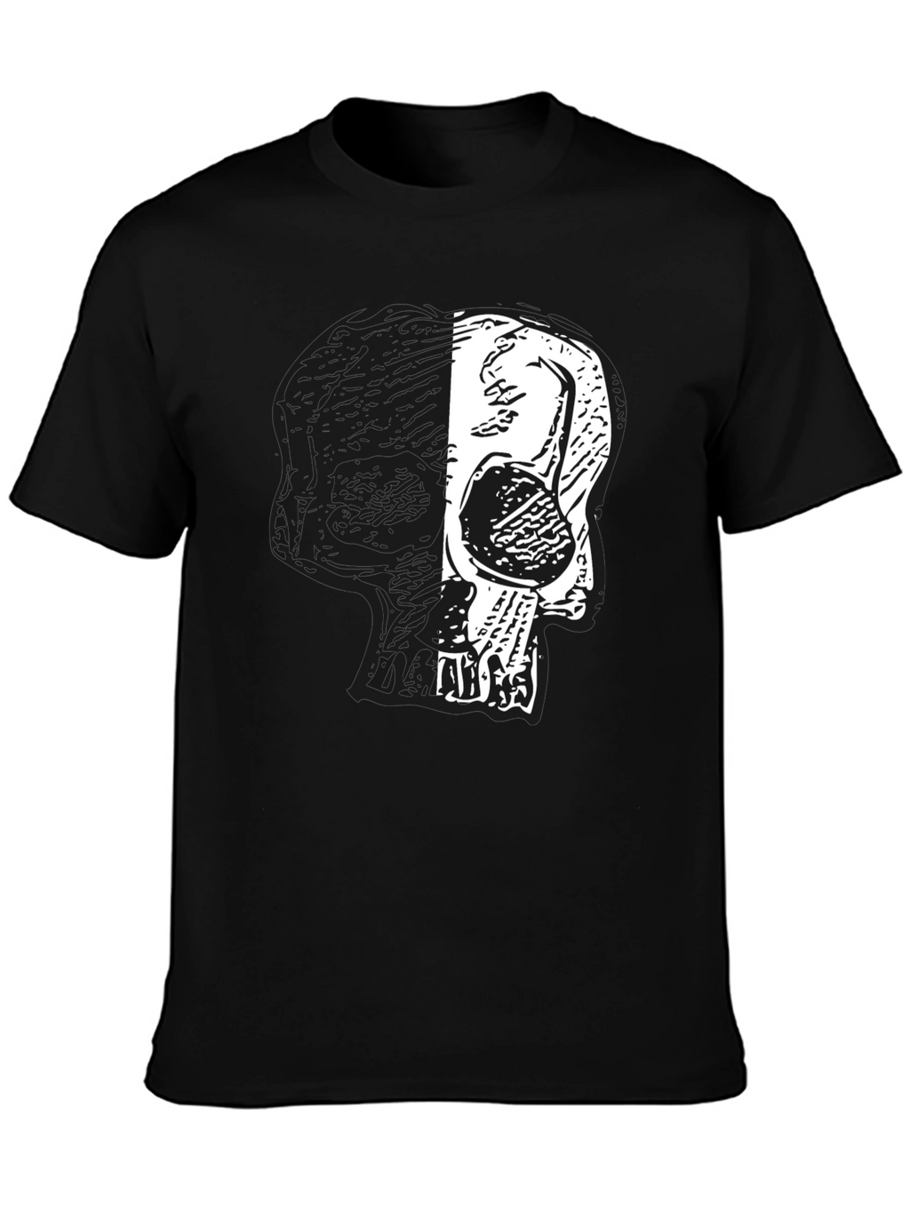 Skull Graphic Print T-Shirt