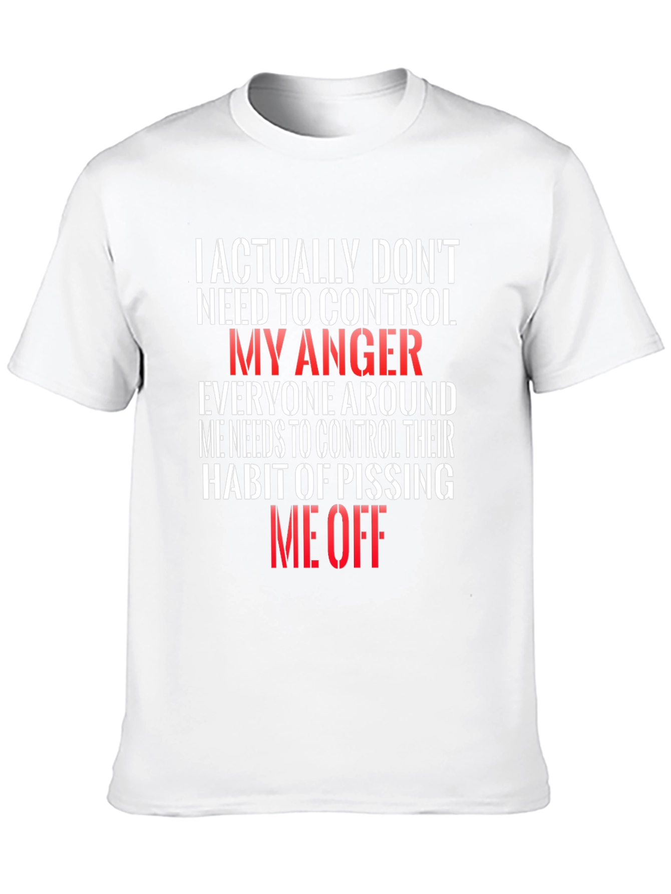 Funny Anger Management T-Shirt - I Dont Need to Control My Anger