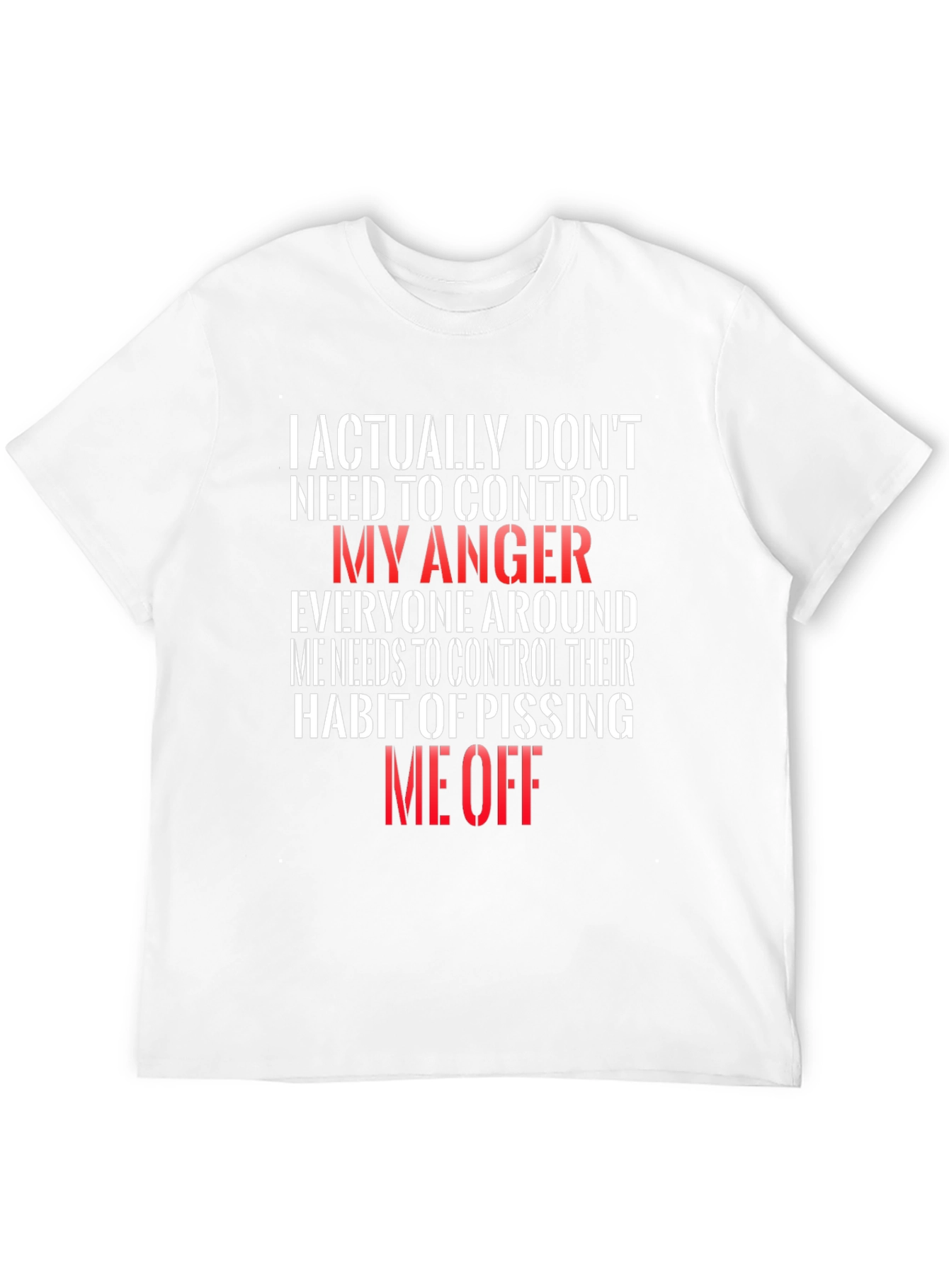 Funny Anger Management T-Shirt - I Dont Need to Control My Anger