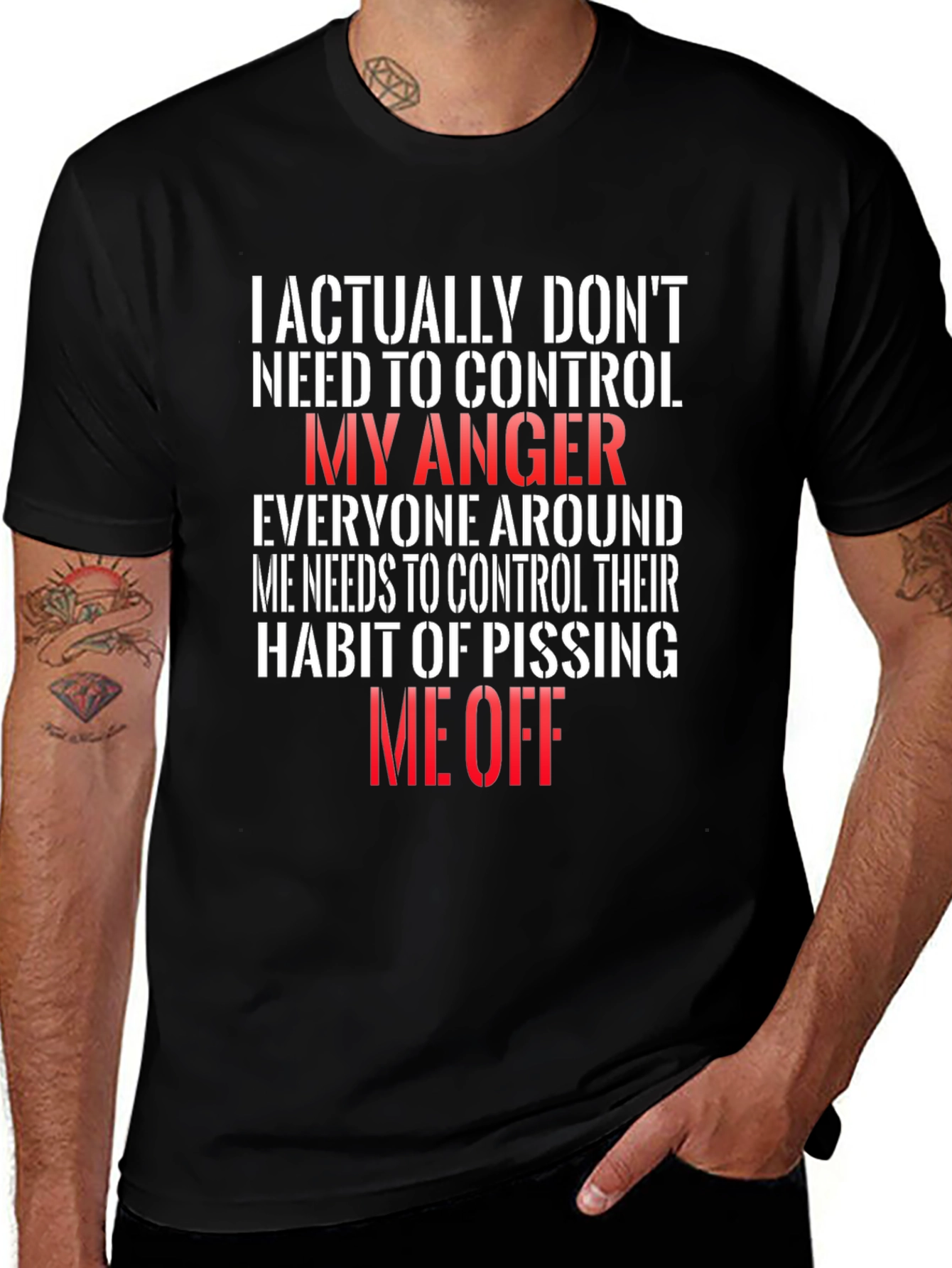 Funny Anger Management T-Shirt - I Dont Need to Control My Anger