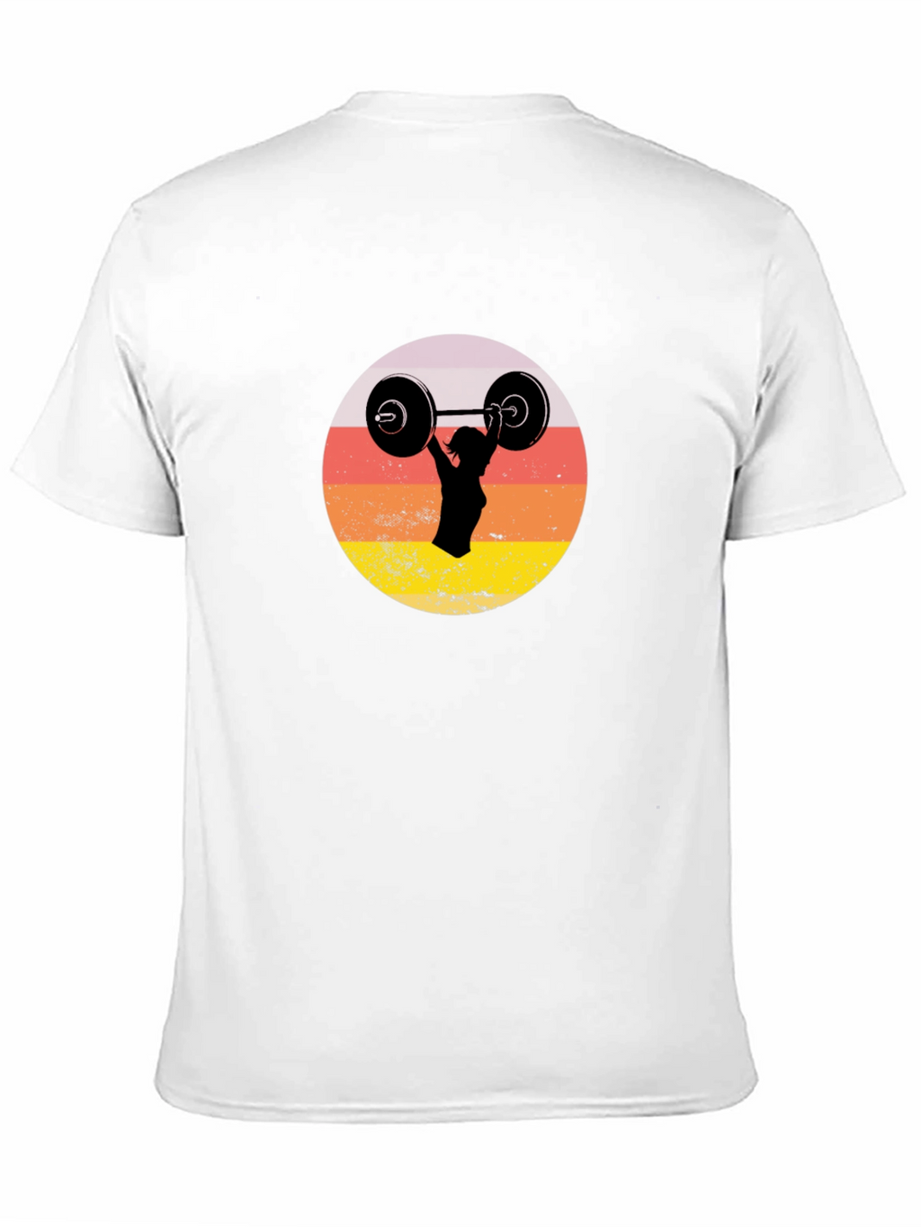 Retro Sunset Weightlifting Tee