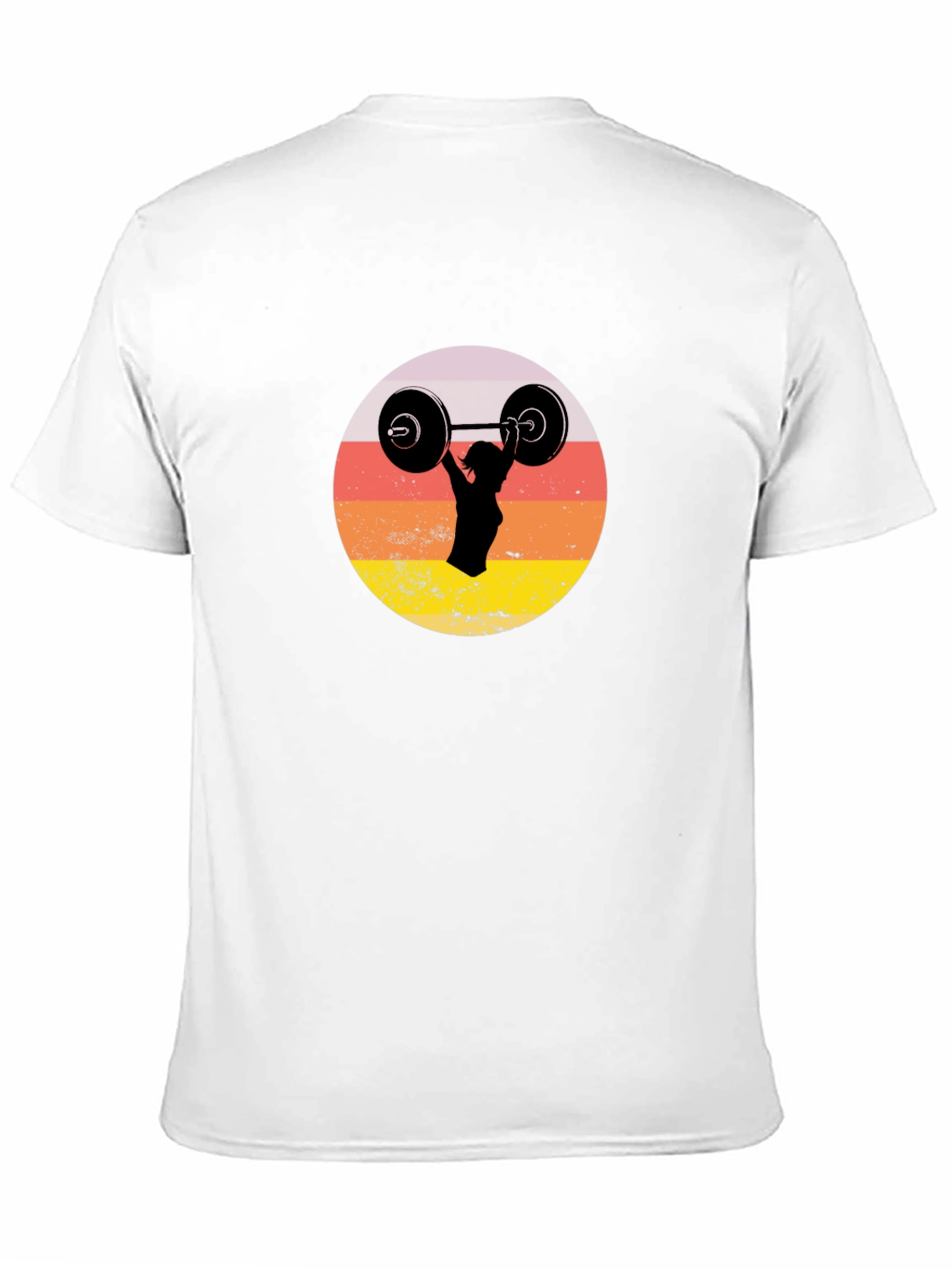 Retro Sunset Weightlifting Tee