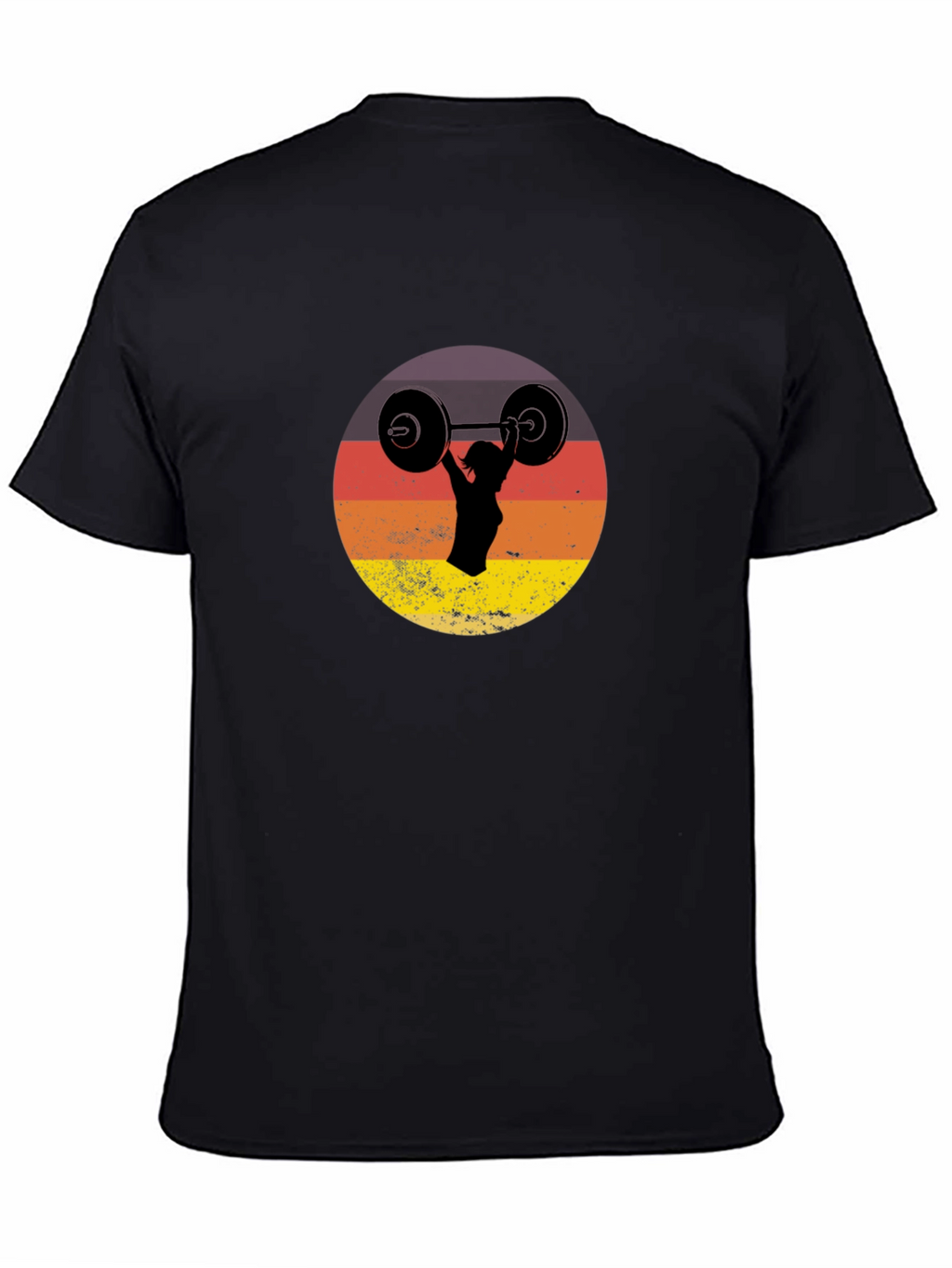 Retro Sunset Weightlifting Tee