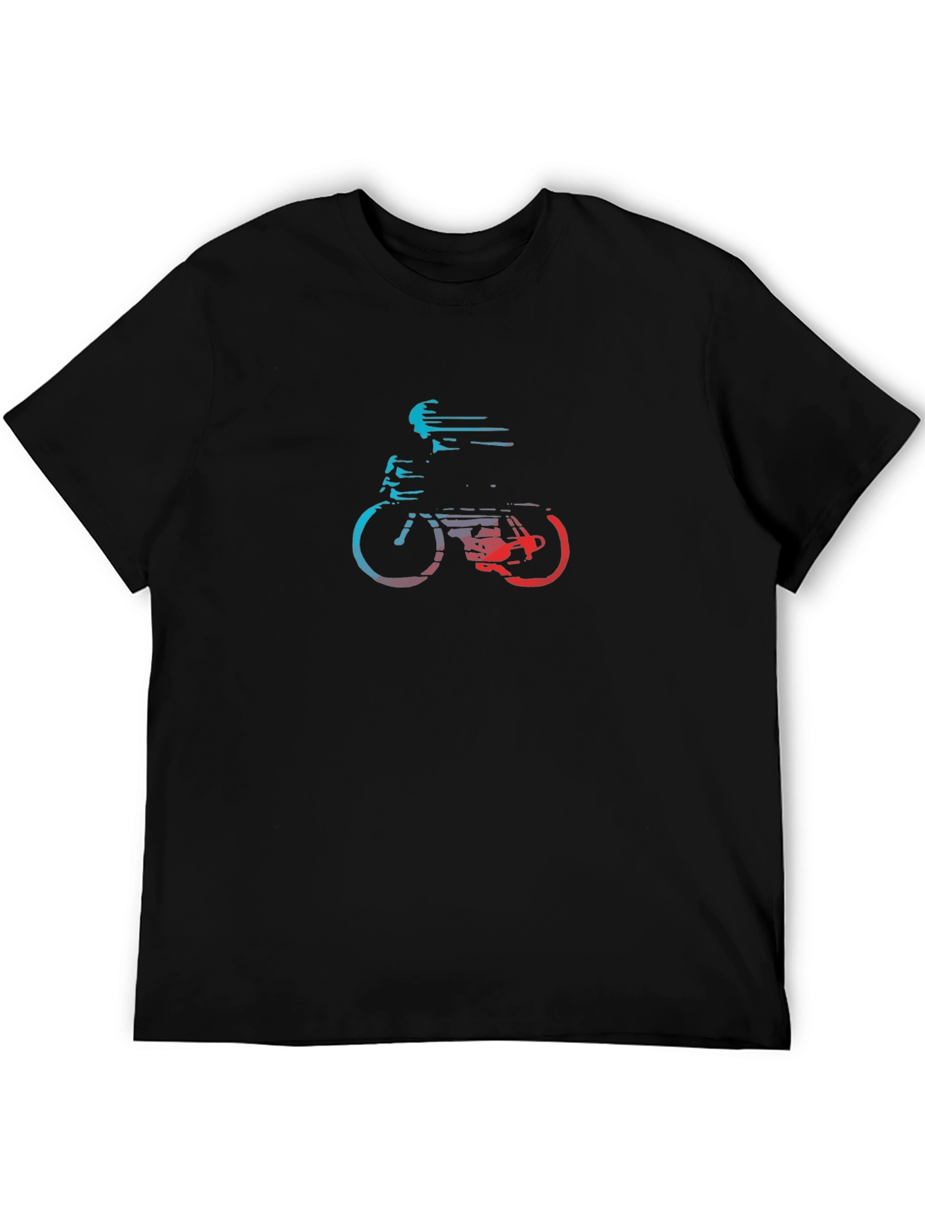 Cycling Graphic T-Shirt - Stylish Rider Design