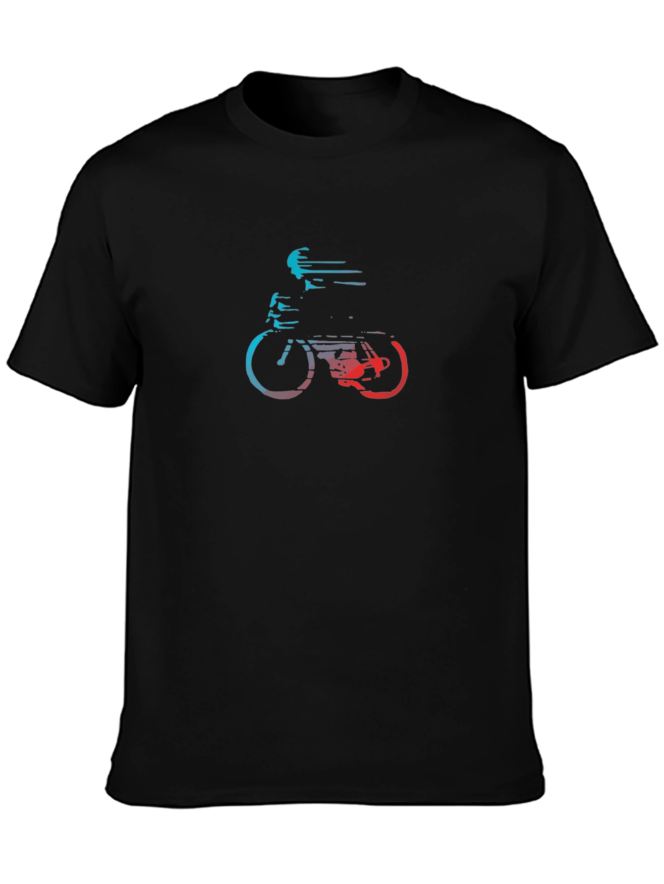 Cycling Graphic T-Shirt - Stylish Rider Design