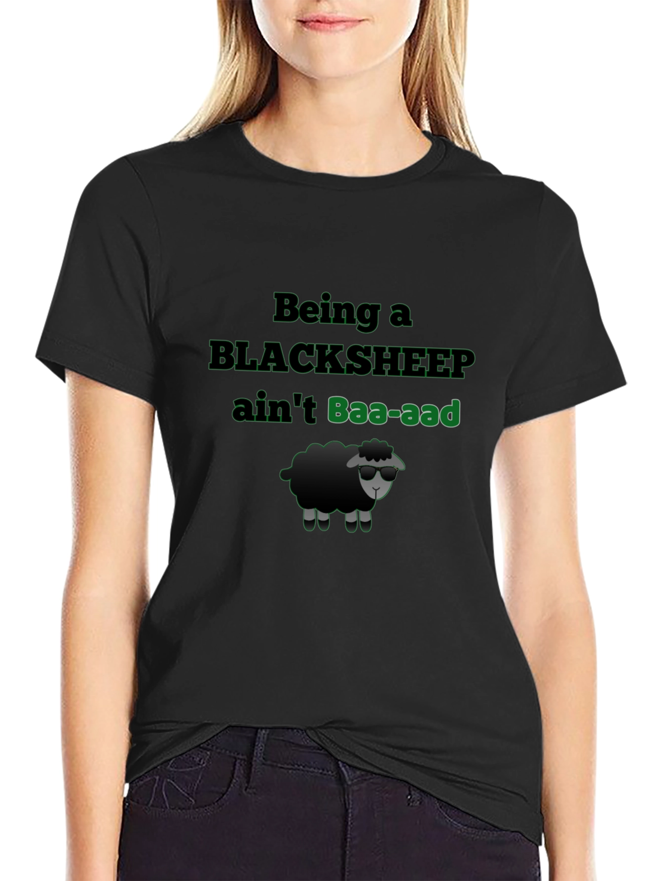 Black Sheep T-Shirt - Baa-aad Attitude