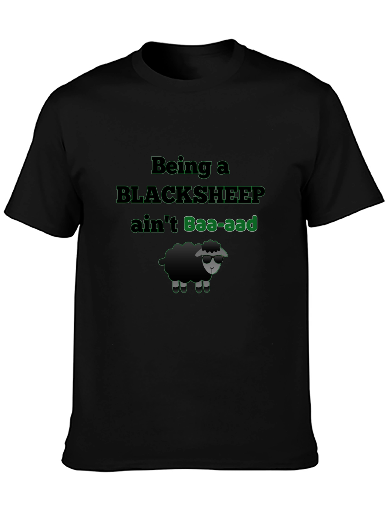 Black Sheep T-Shirt - Baa-aad Attitude