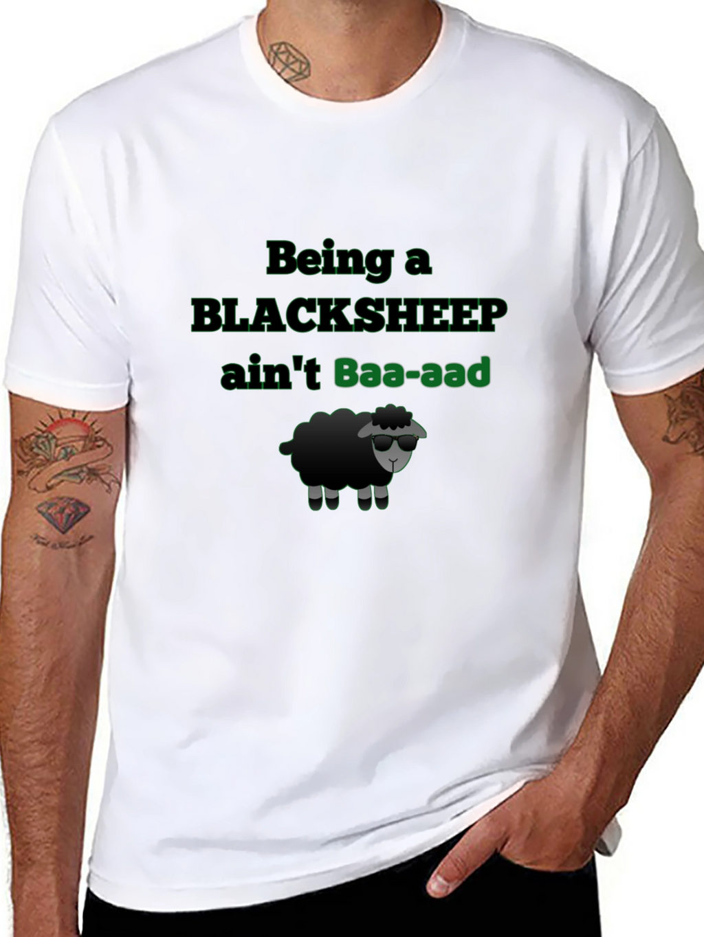 Black Sheep T-Shirt - Baa-aad Attitude