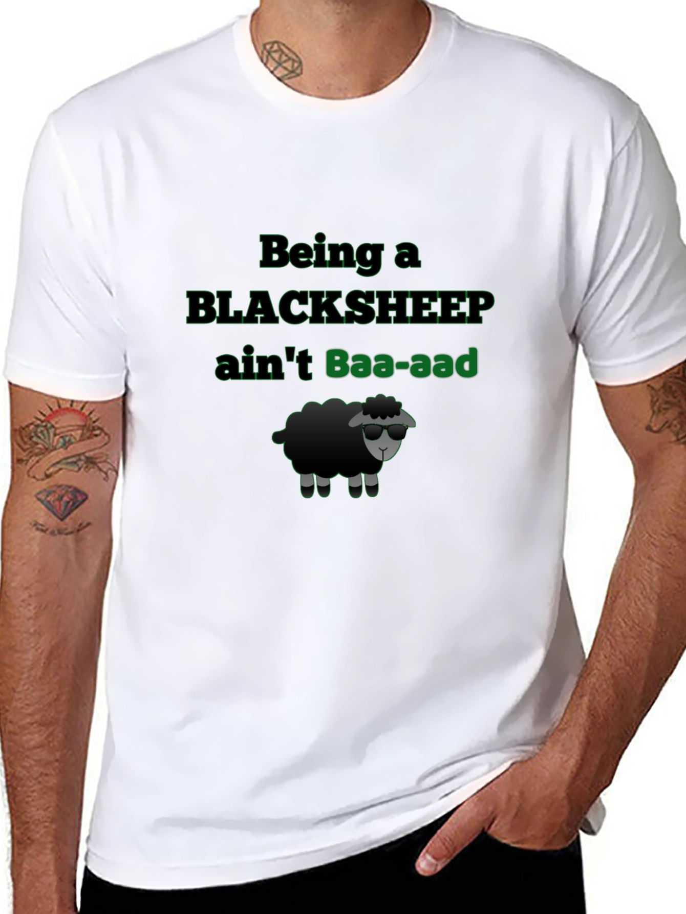 Black Sheep T-Shirt - Baa-aad Attitude