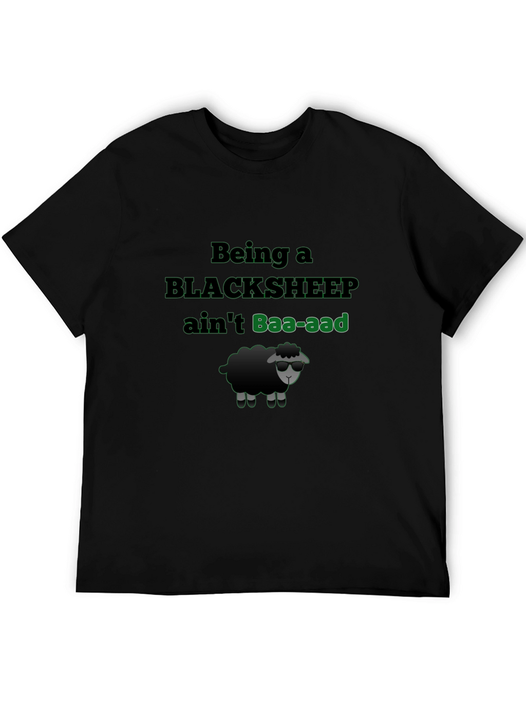 Black Sheep T-Shirt - Baa-aad Attitude