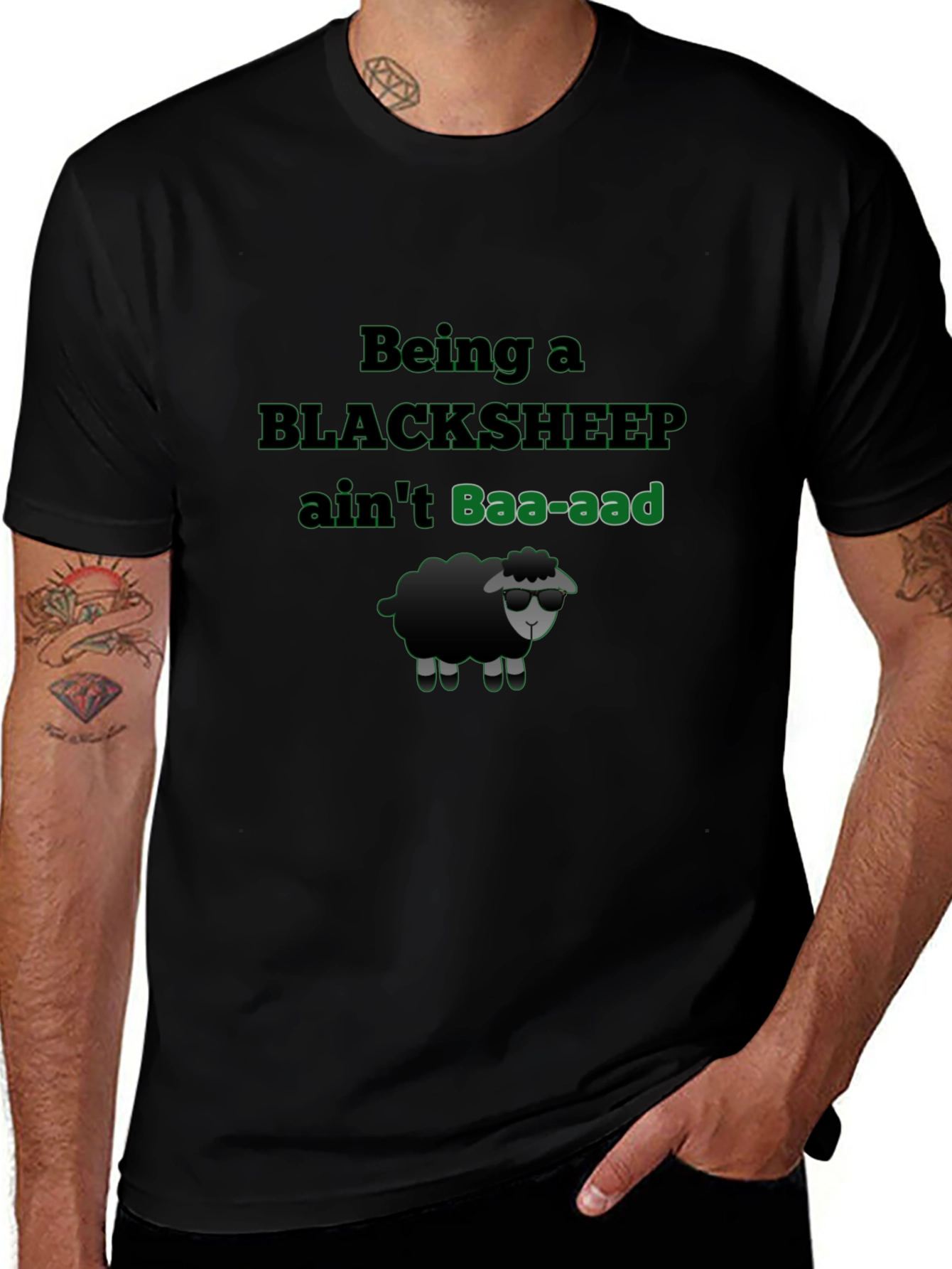Black Sheep T-Shirt - Baa-aad Attitude
