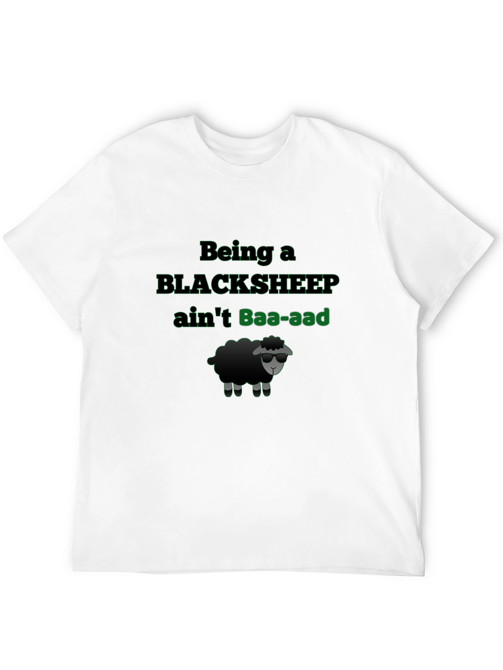 Black Sheep T-Shirt - Baa-aad Attitude