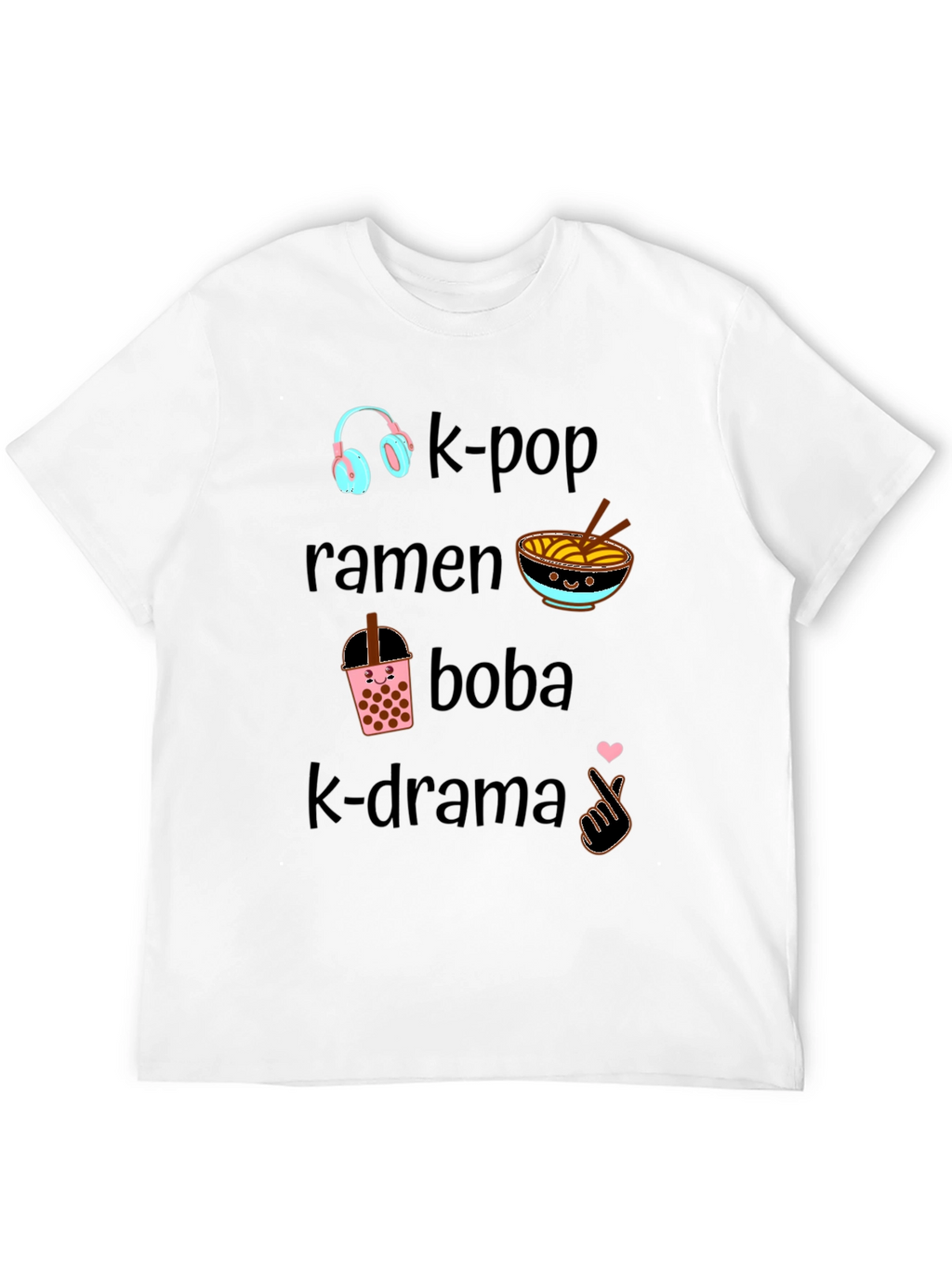 K-Pop Ramen Boba K-Drama Tee
