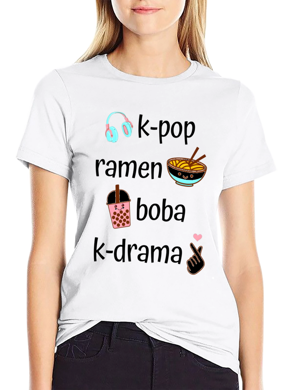 K-Pop Ramen Boba K-Drama Tee