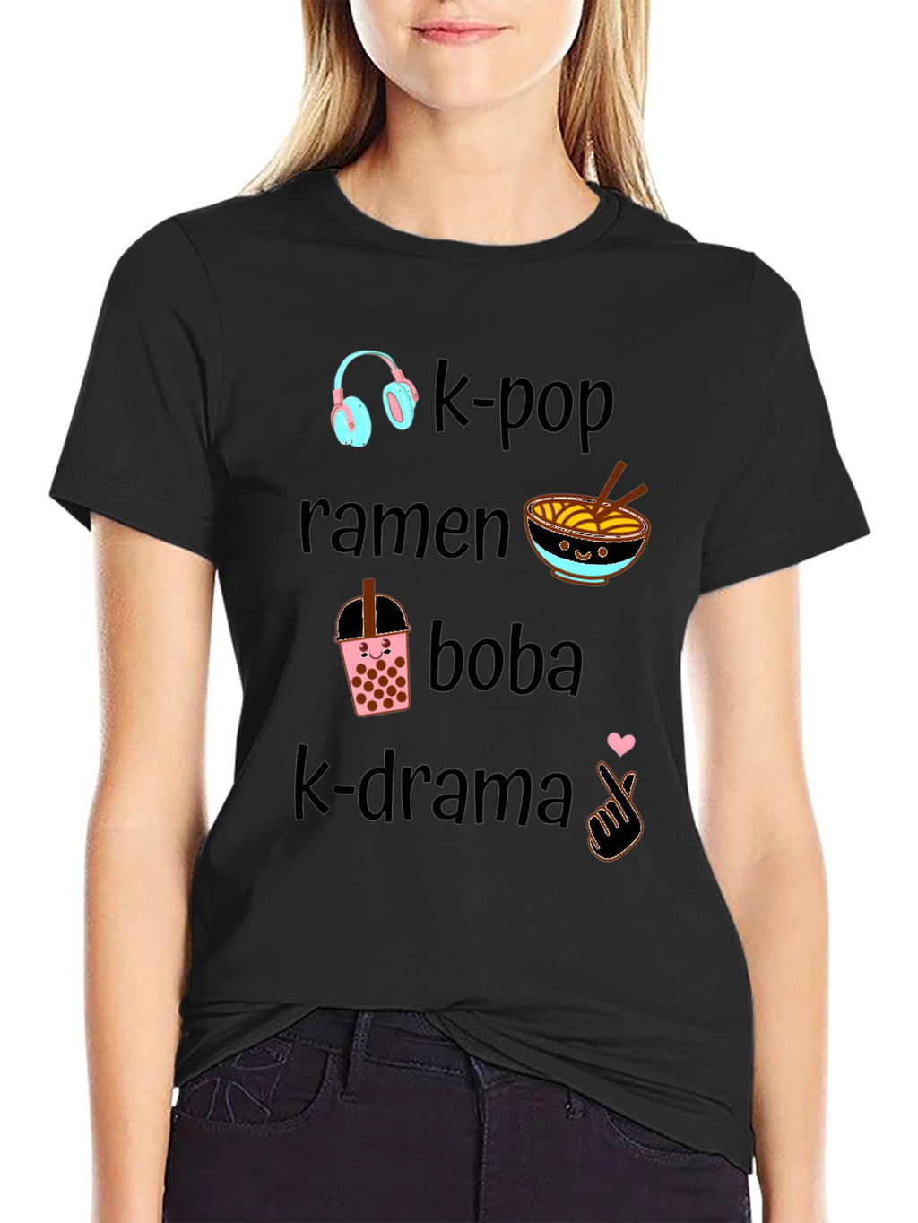 K-Pop Ramen Boba K-Drama Tee