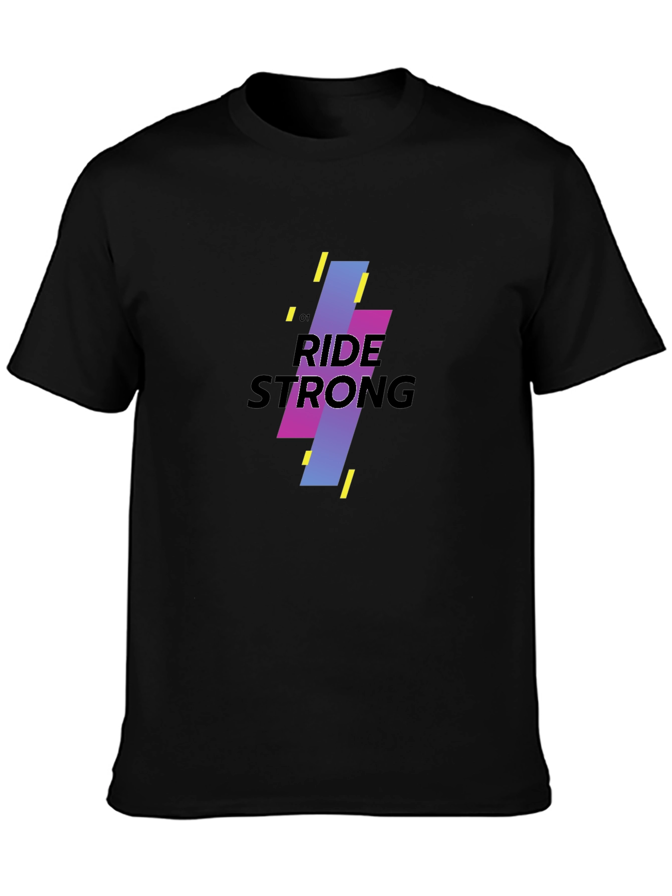 Ride Strong Graphic Black T-Shirt