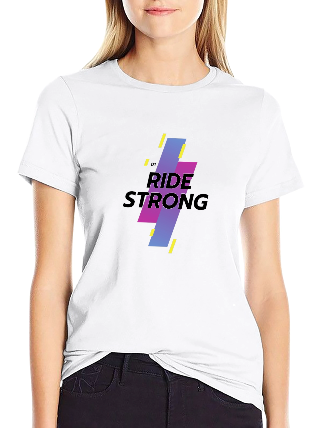 Ride Strong Graphic Black T-Shirt