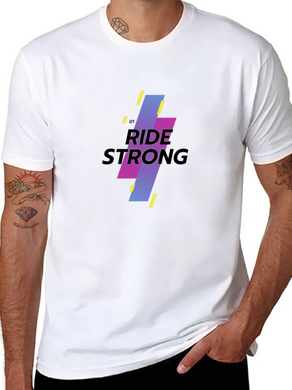 Ride Strong Graphic Black T-Shirt