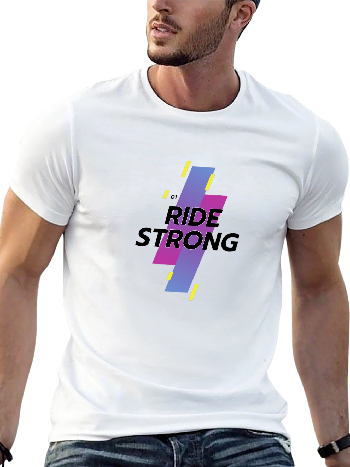Ride Strong Graphic Black T-Shirt